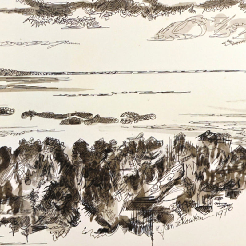 H. Jan Schouten, 'Aan de kust', 1970-zoom-