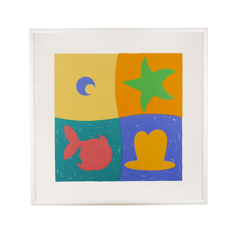 S. van der Lande, 'Vorm & kleur VI'; 1990-zoom-