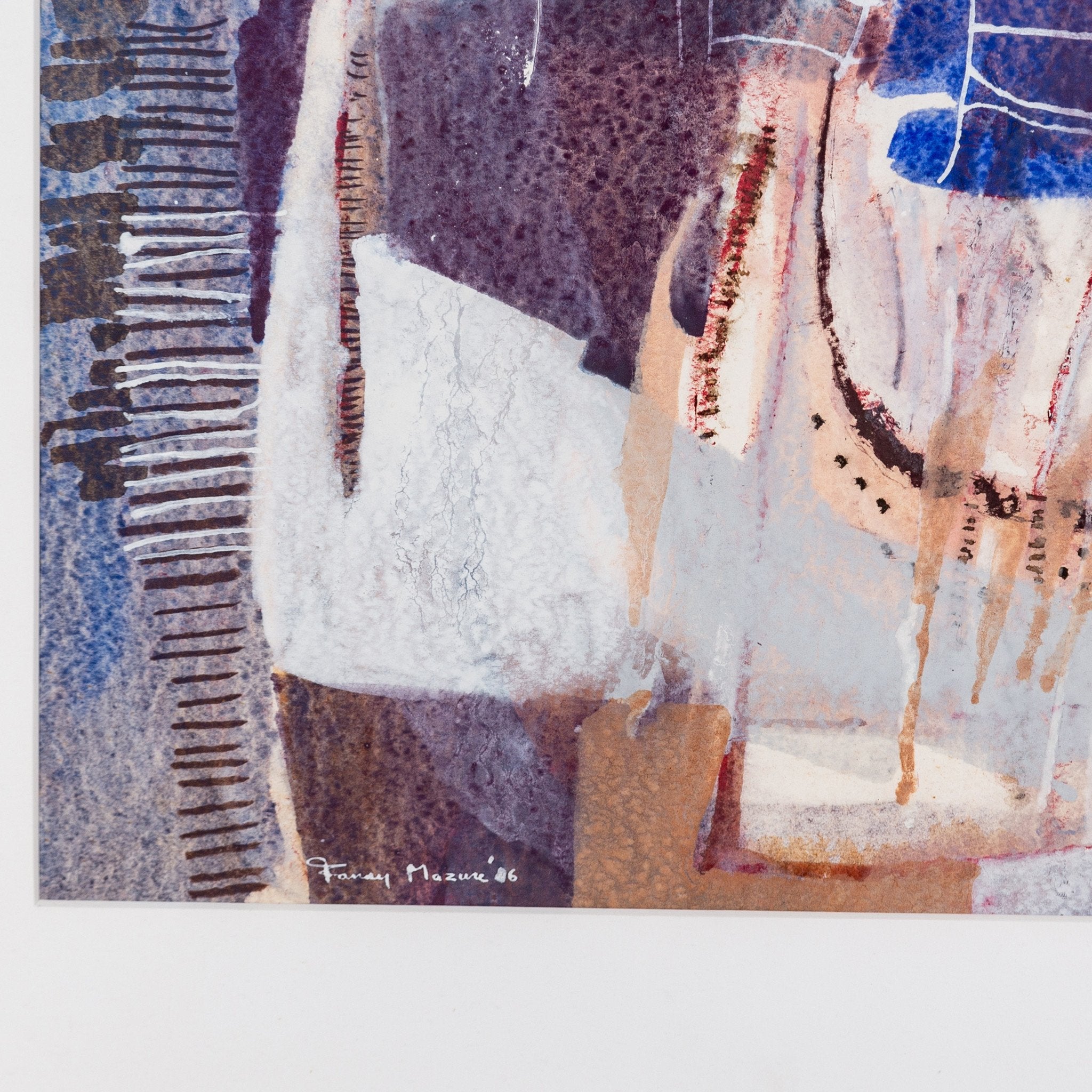 Fanny Mazure, 'Mood indigo'; 1986