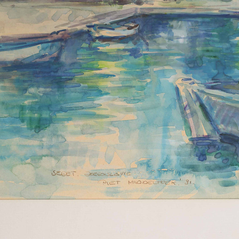 Piet Middelhoek, 'Seget bij trogiv (Joegoslavië)'; 1981-zoom-