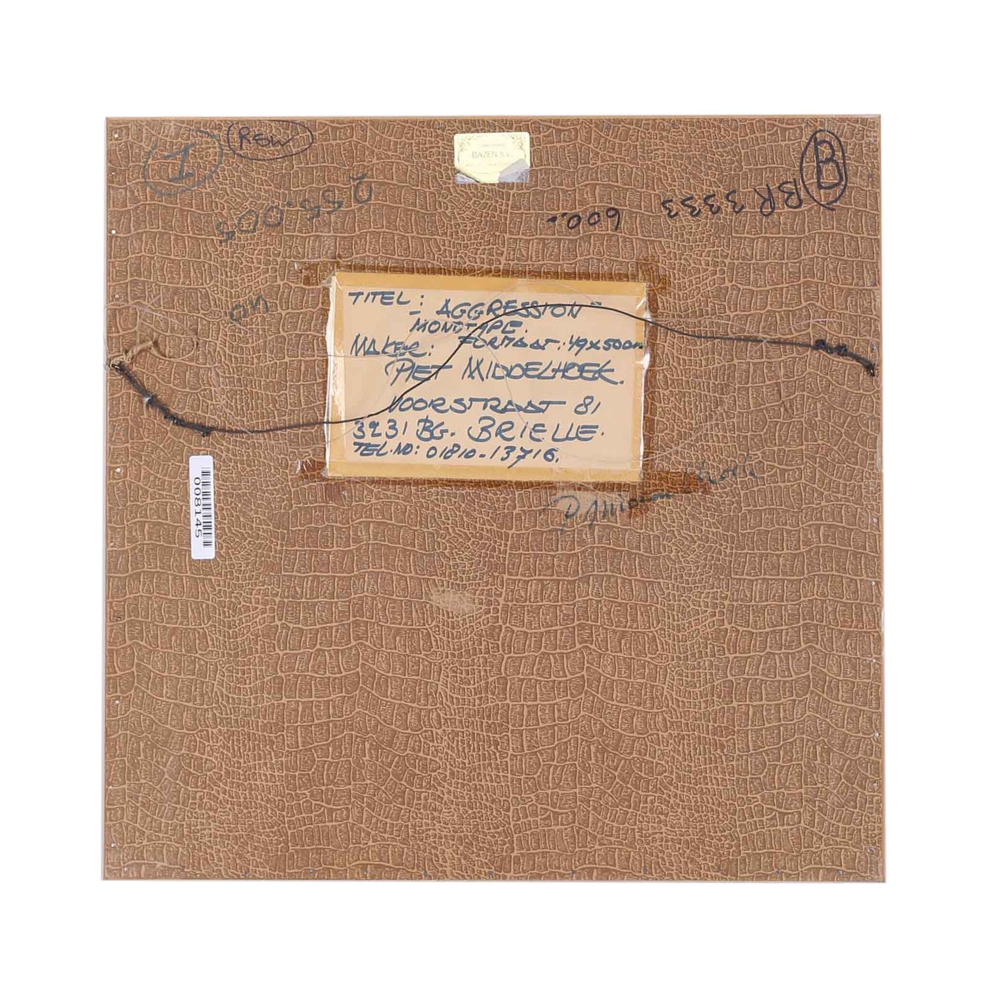 Piet Middelhoek, 'Agression'-4