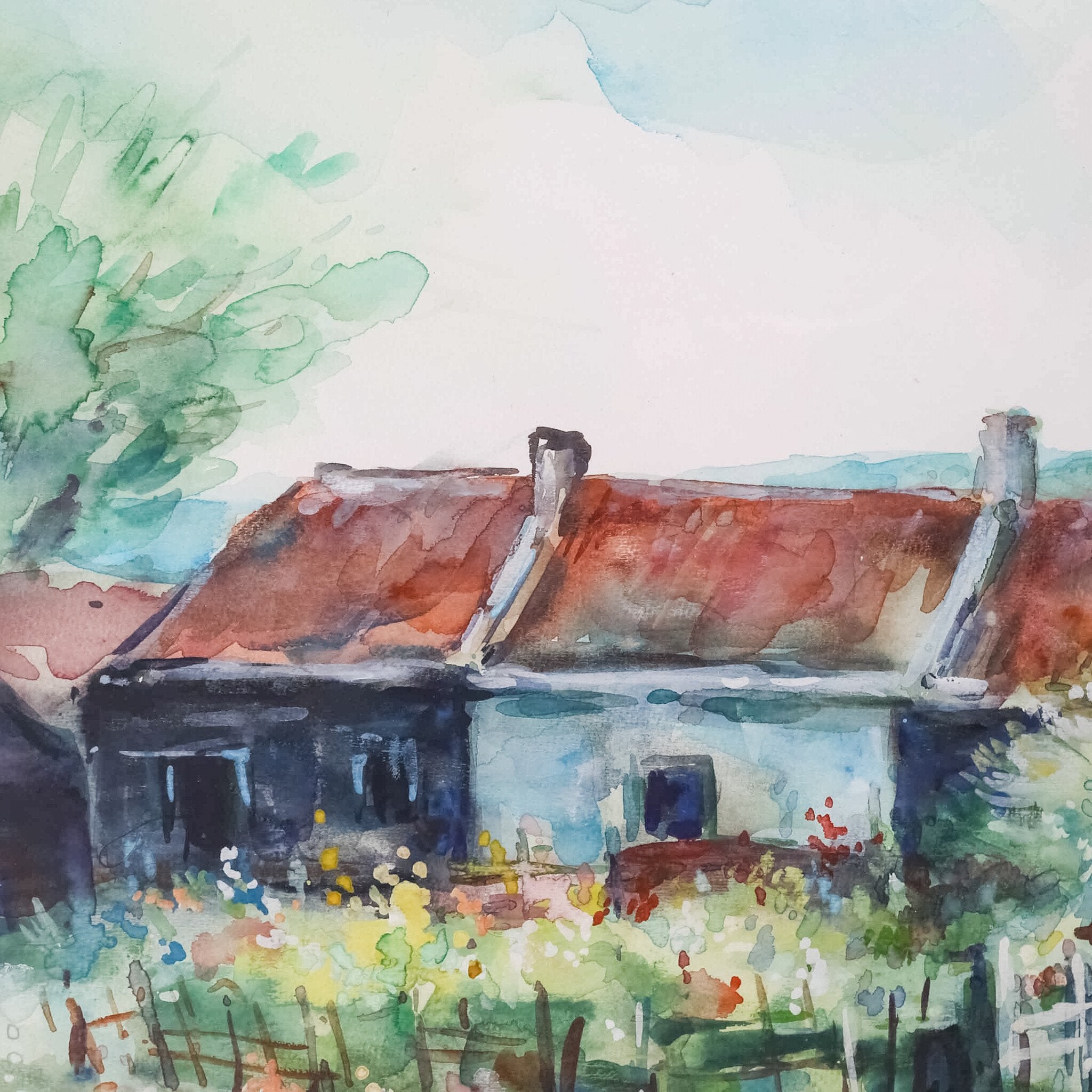 Piet Middelhoek, 'Stilleven op Noorbeek; Limburg'-zoom-2