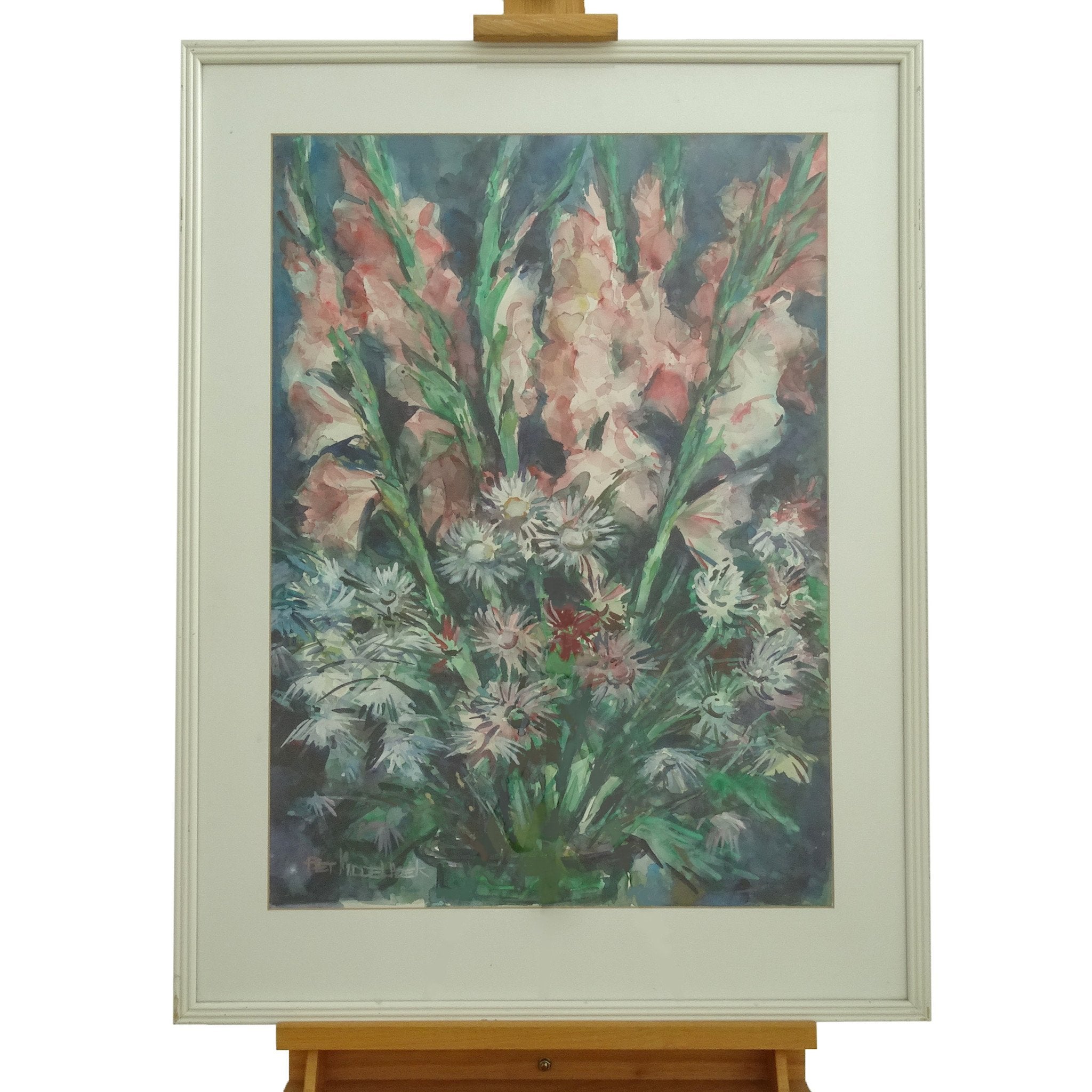 Piet Middelhoek, 'Gladiolen en Chrysanten'-zoom-1