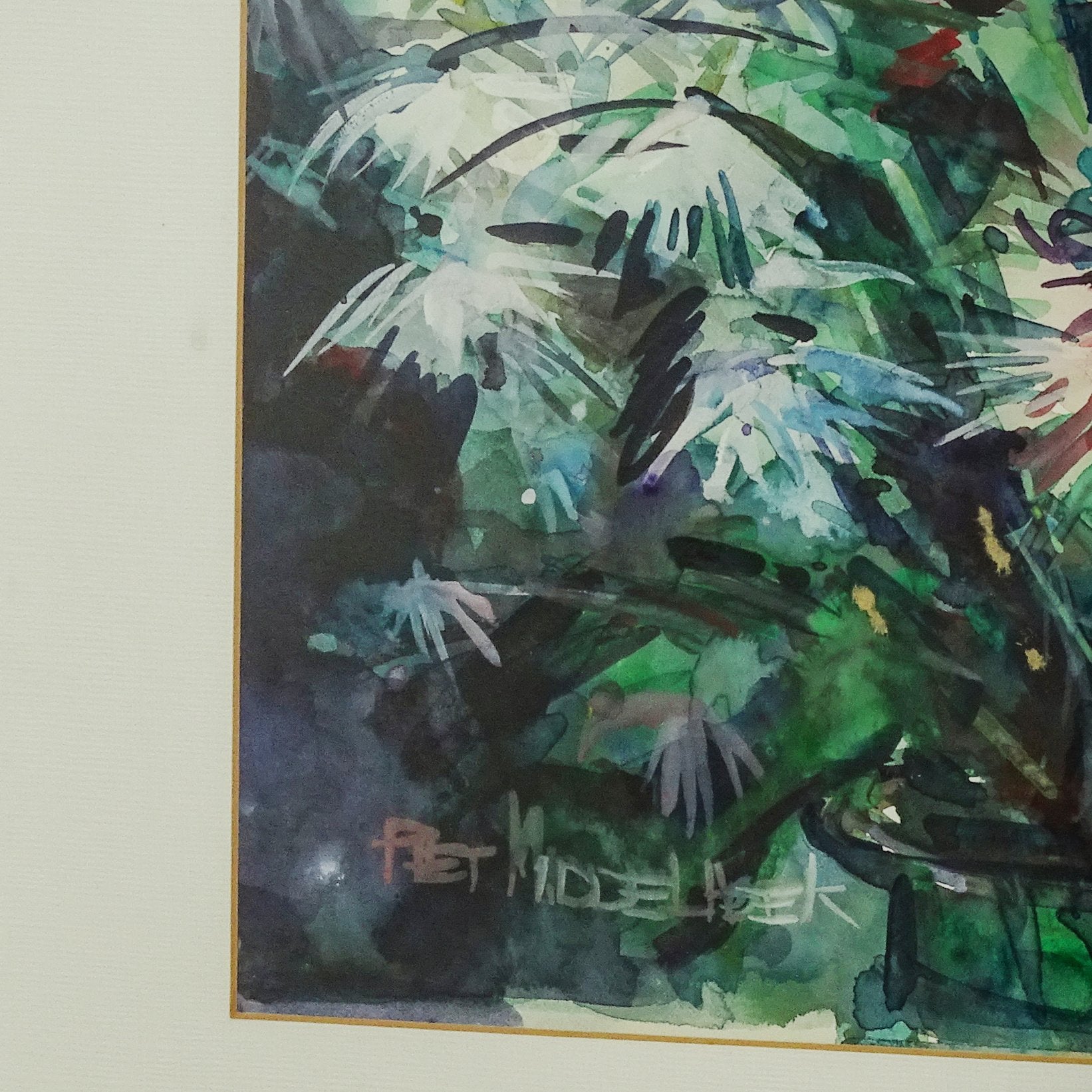 Piet Middelhoek, 'Gladiolen en Chrysanten'-2
