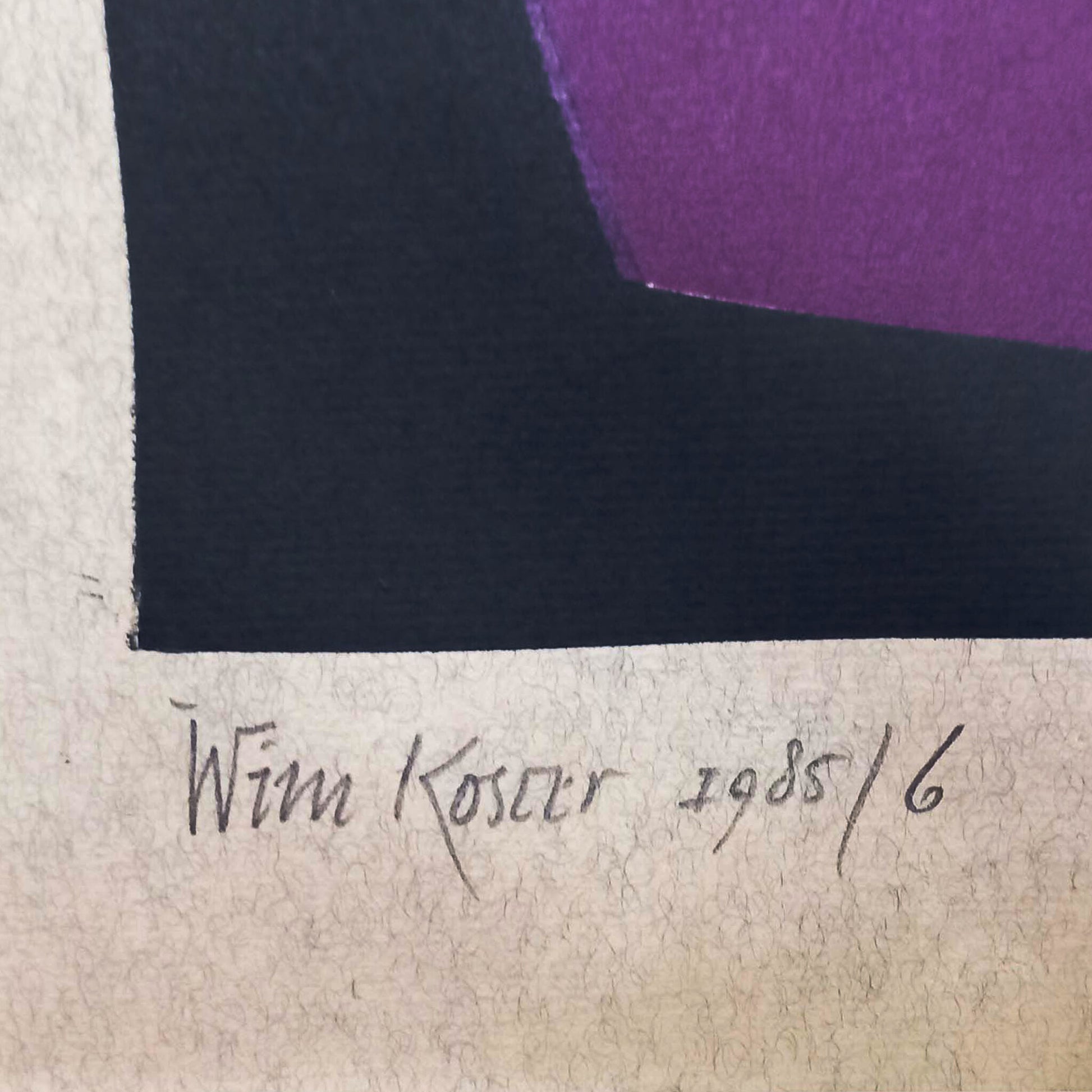 Wim Koster, '1985/6', 1985-3