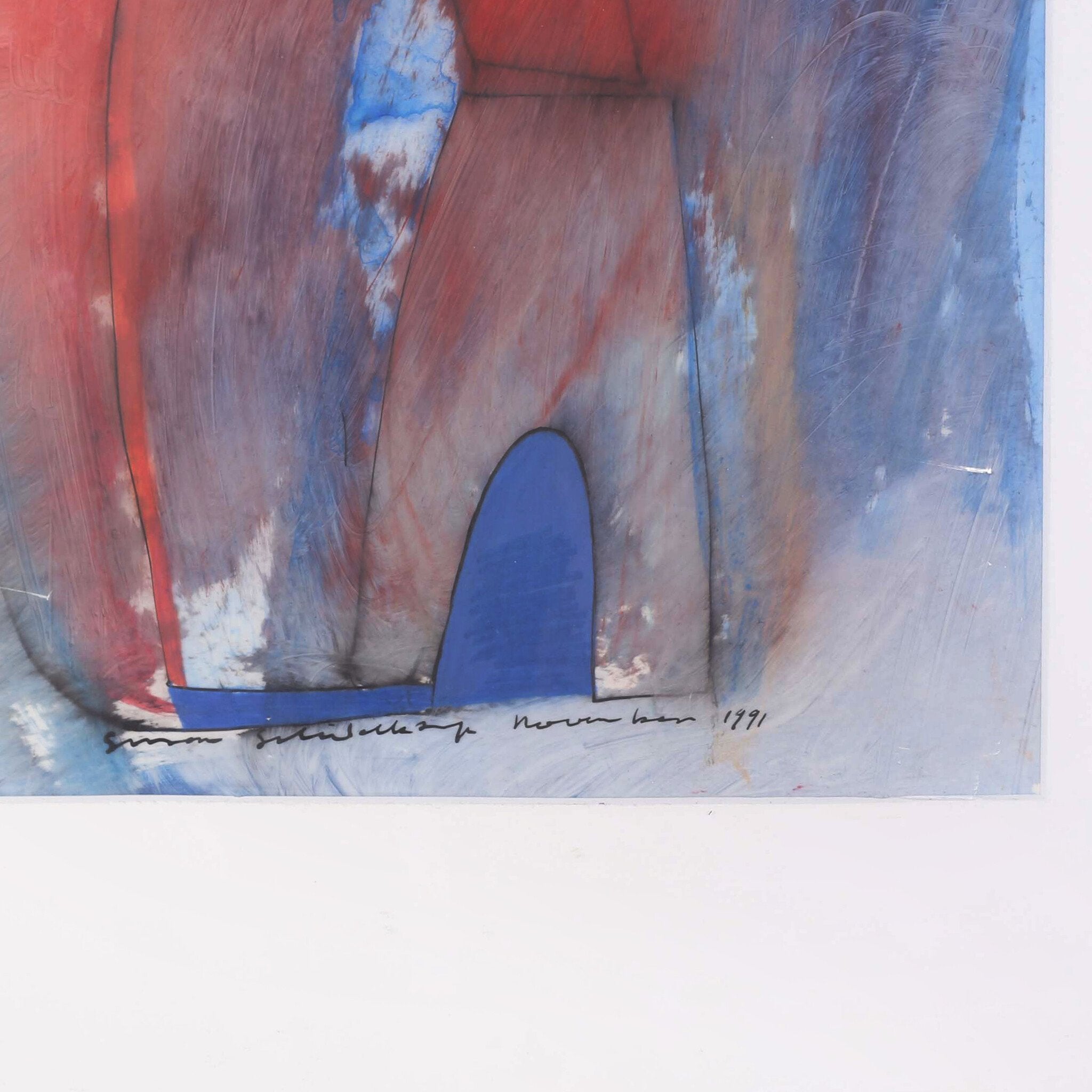 S. Schildkamp, 'Te groot voor de poort'; 1991
