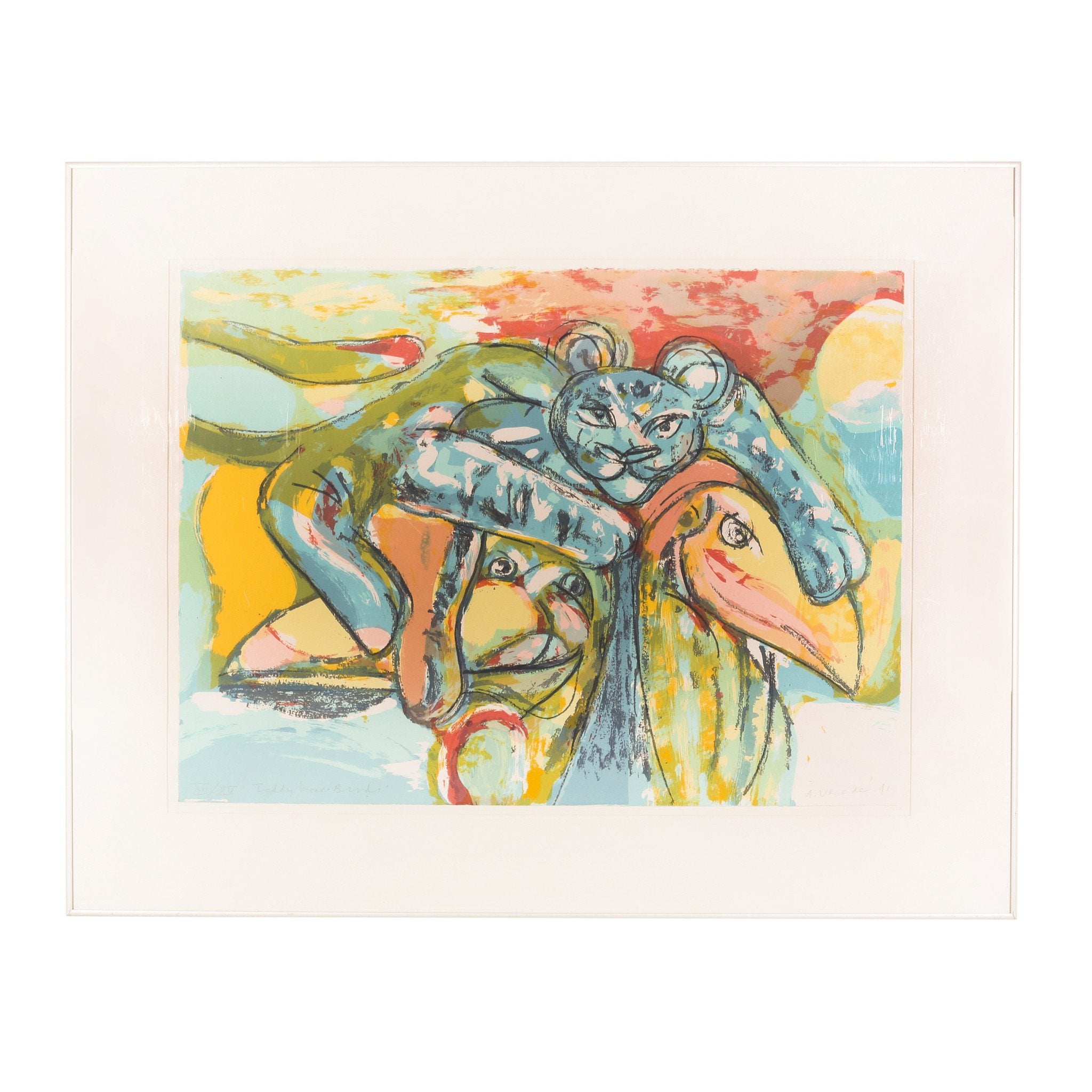 Anton Vrede, 'Teddy bear-birds'; 1991-zoom-1