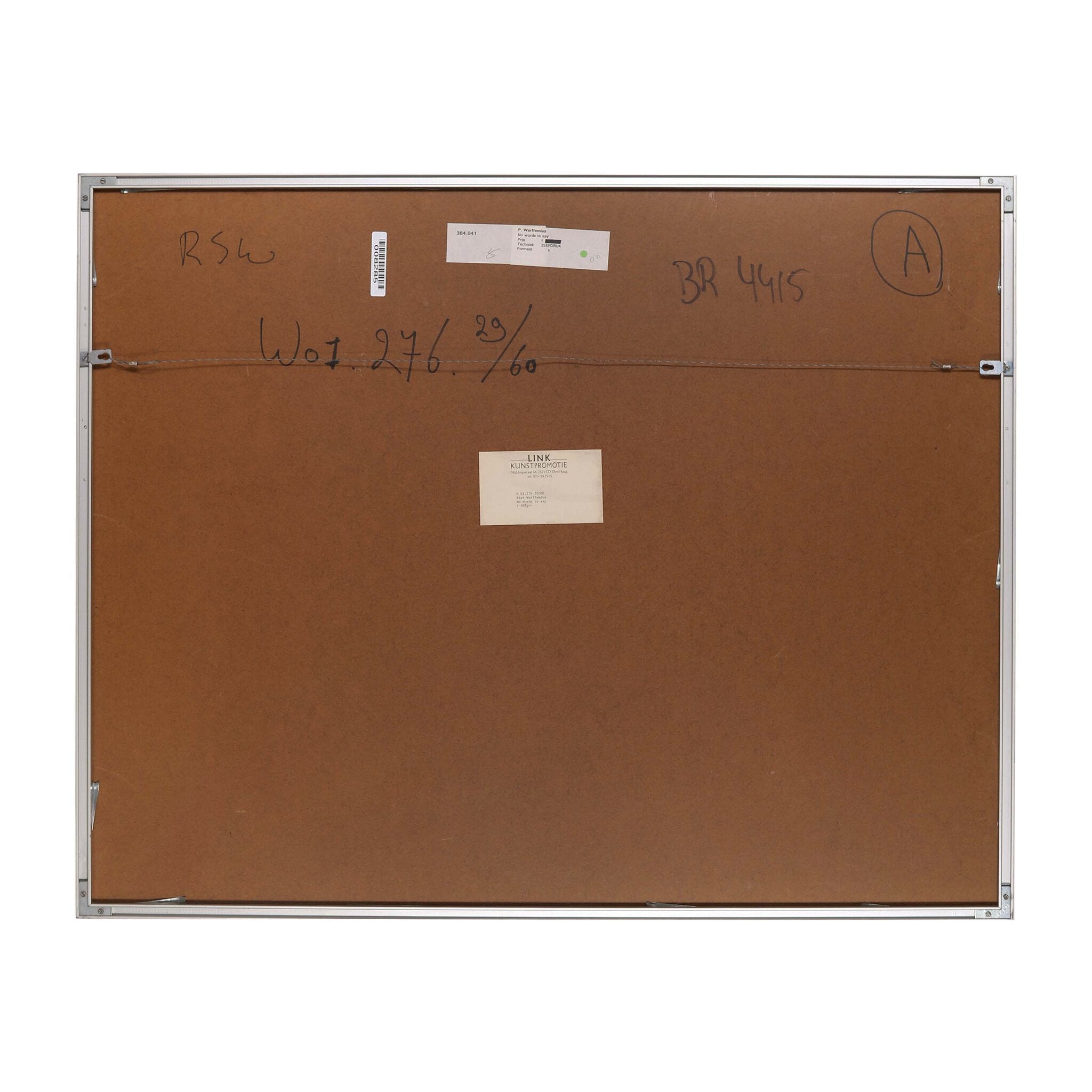 Piet Warffemius, 'No words to say'; 1990-zoom-5