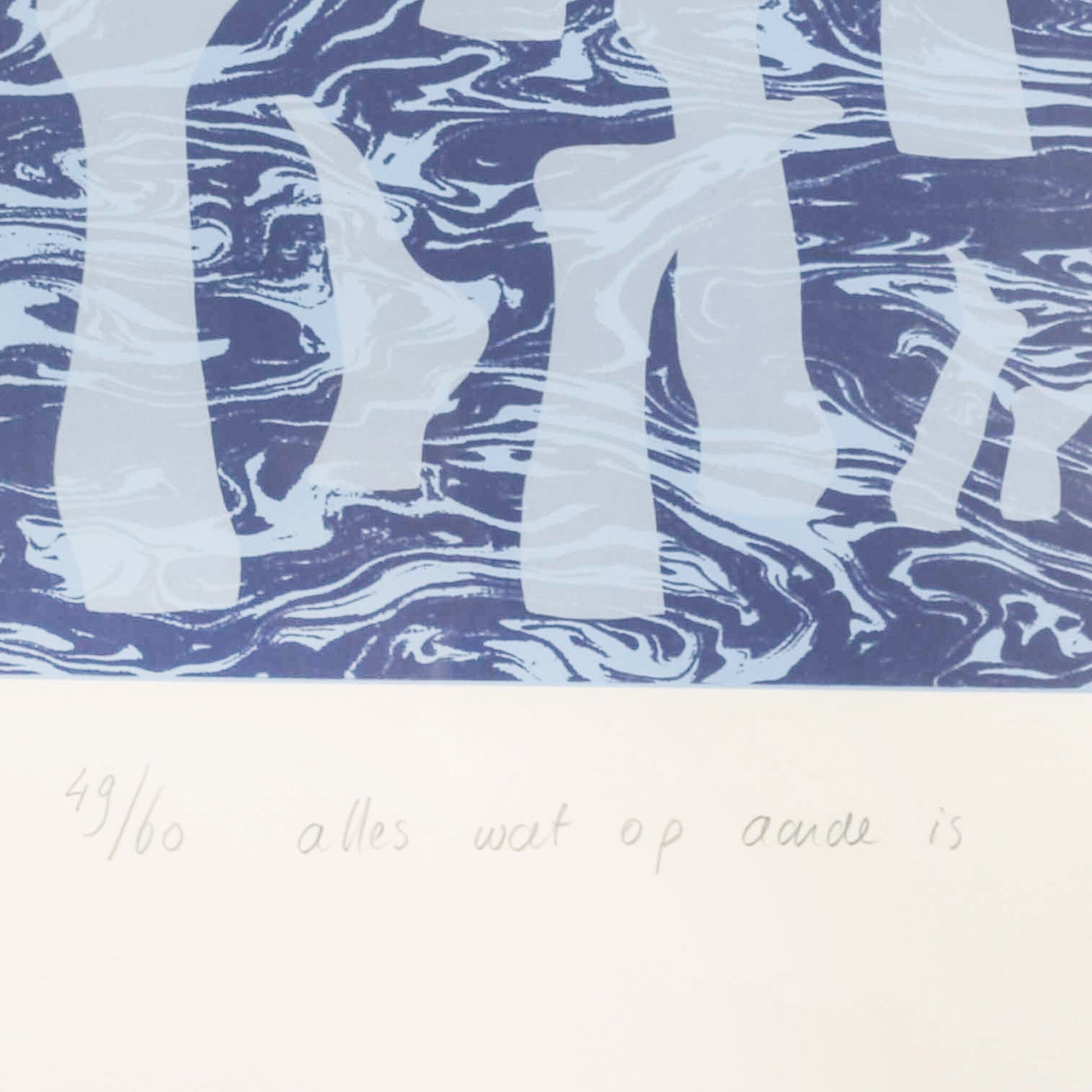 Tanneke Barendregt, 'Alles wat op aarde is'; 1995-3