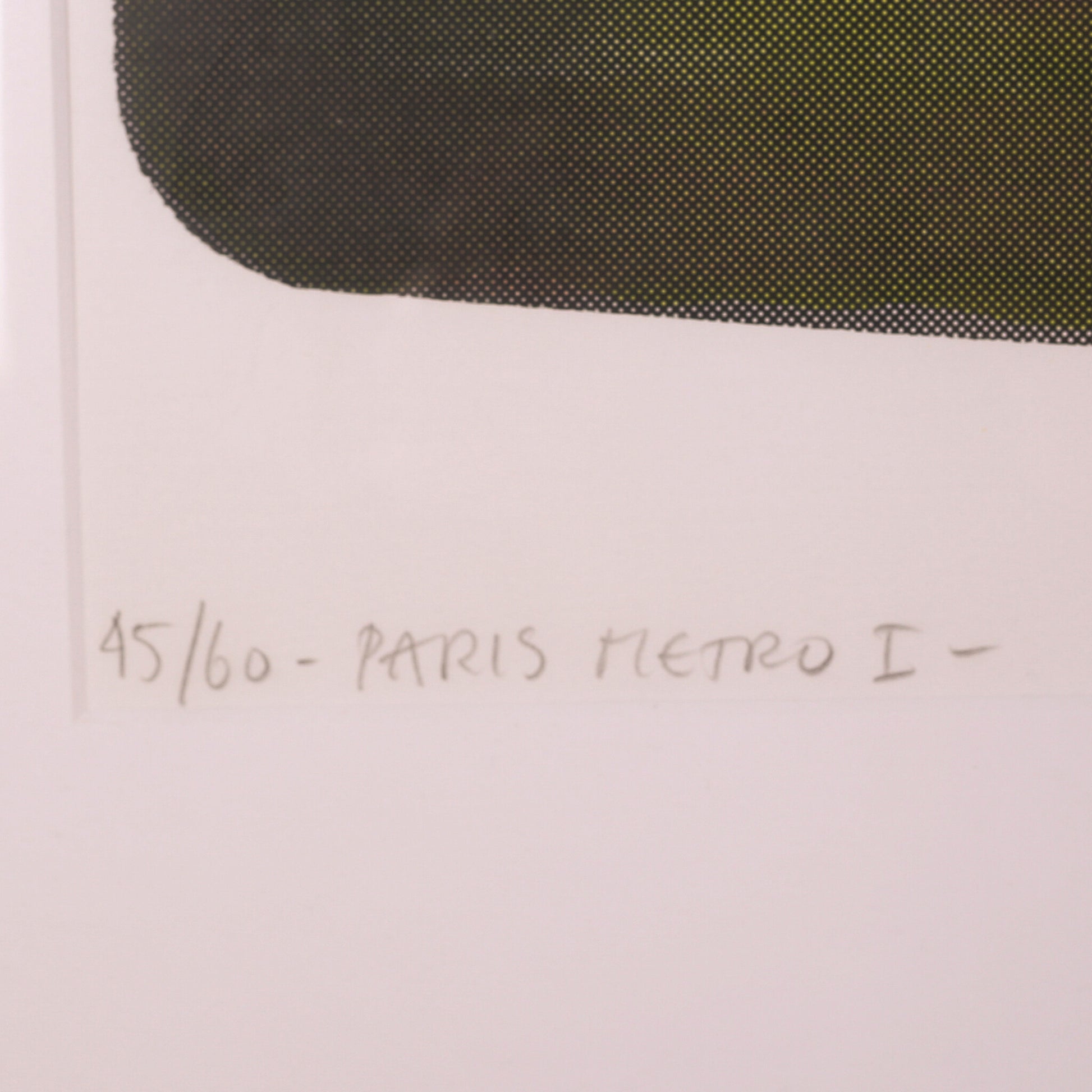 Jelis van Dolderen, 'Paris Metro I'; 2002-4