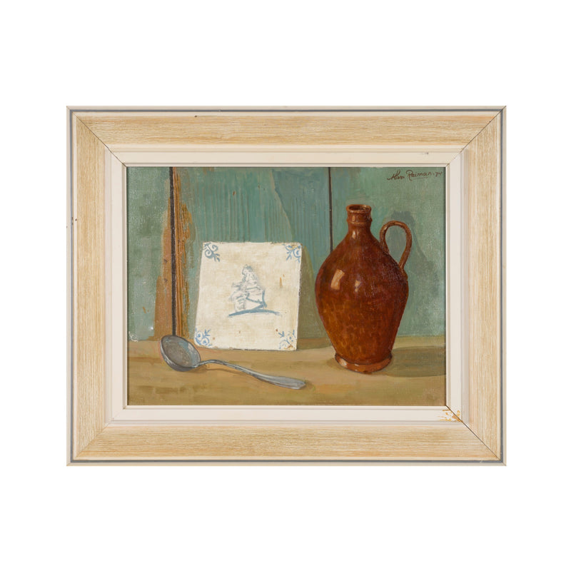 Marie Reiman, 'Stilleven met tegeltje', 1974-zoom-