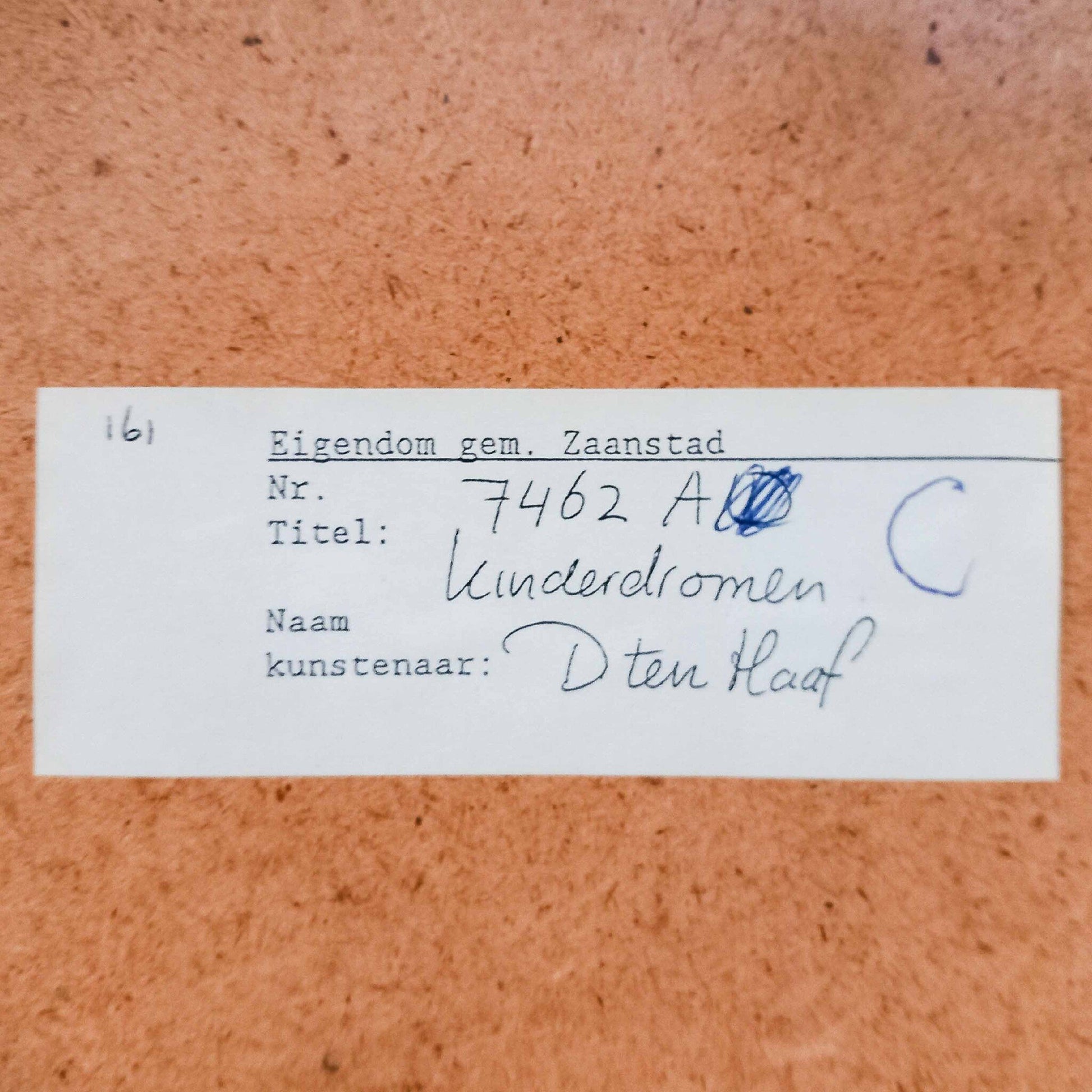 Dick ten Haaf, 'Kinderdroom', 1981-7