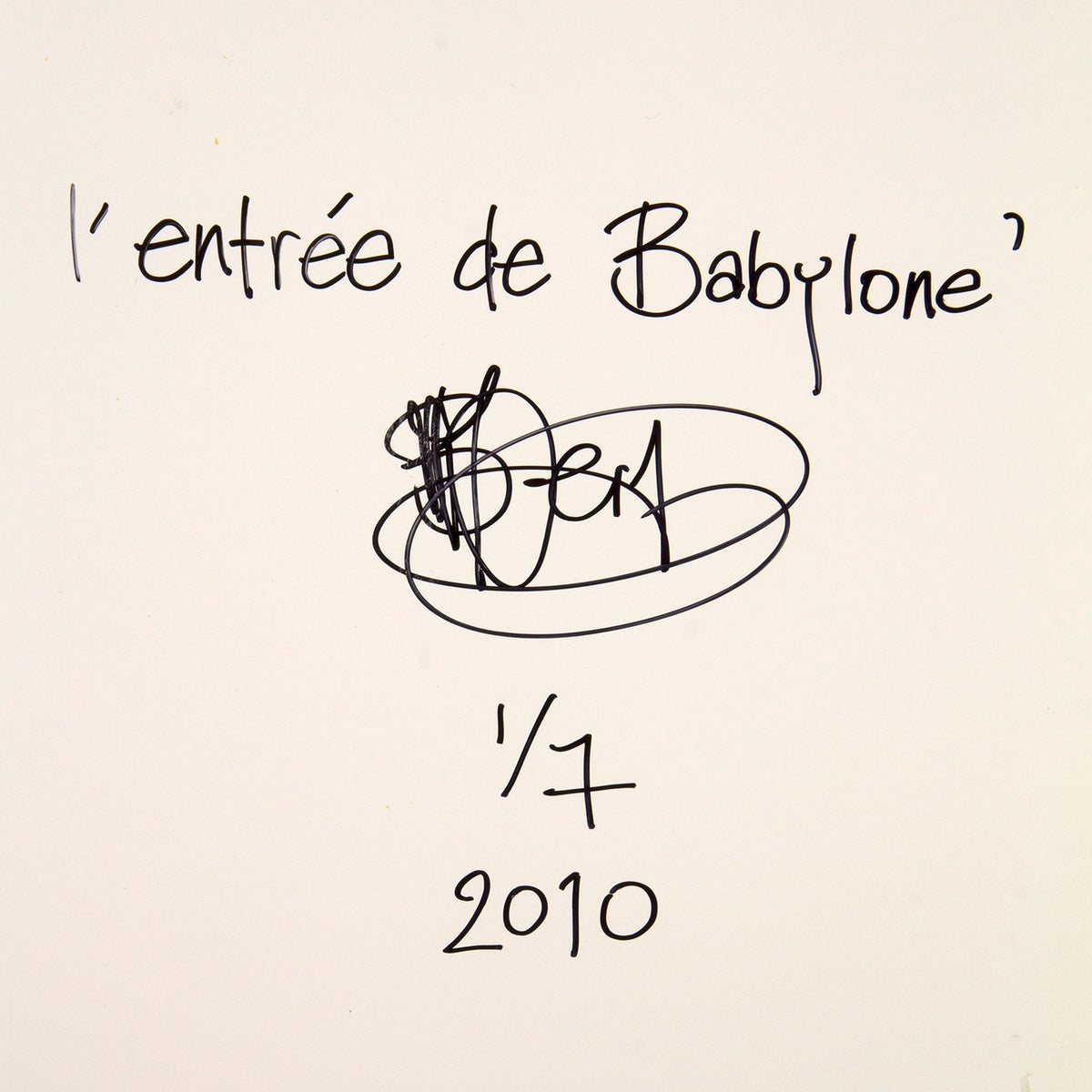 Bianca van der Werf, 'L' entrée de Babylone', 2010-9