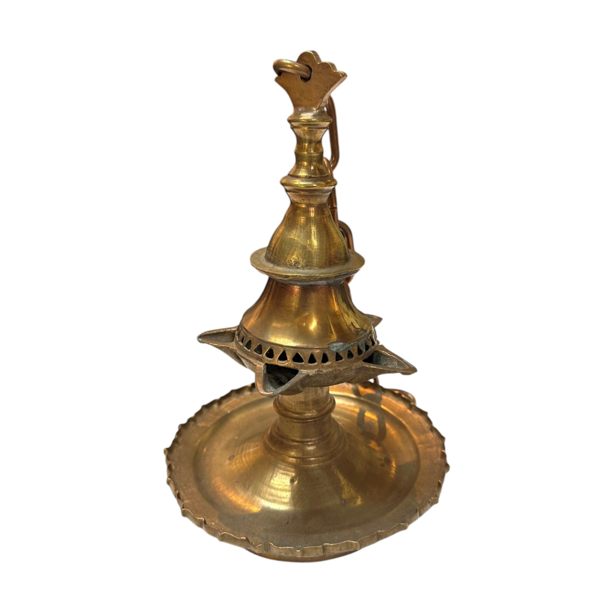 Messing olielamp, 19e eeuw-1