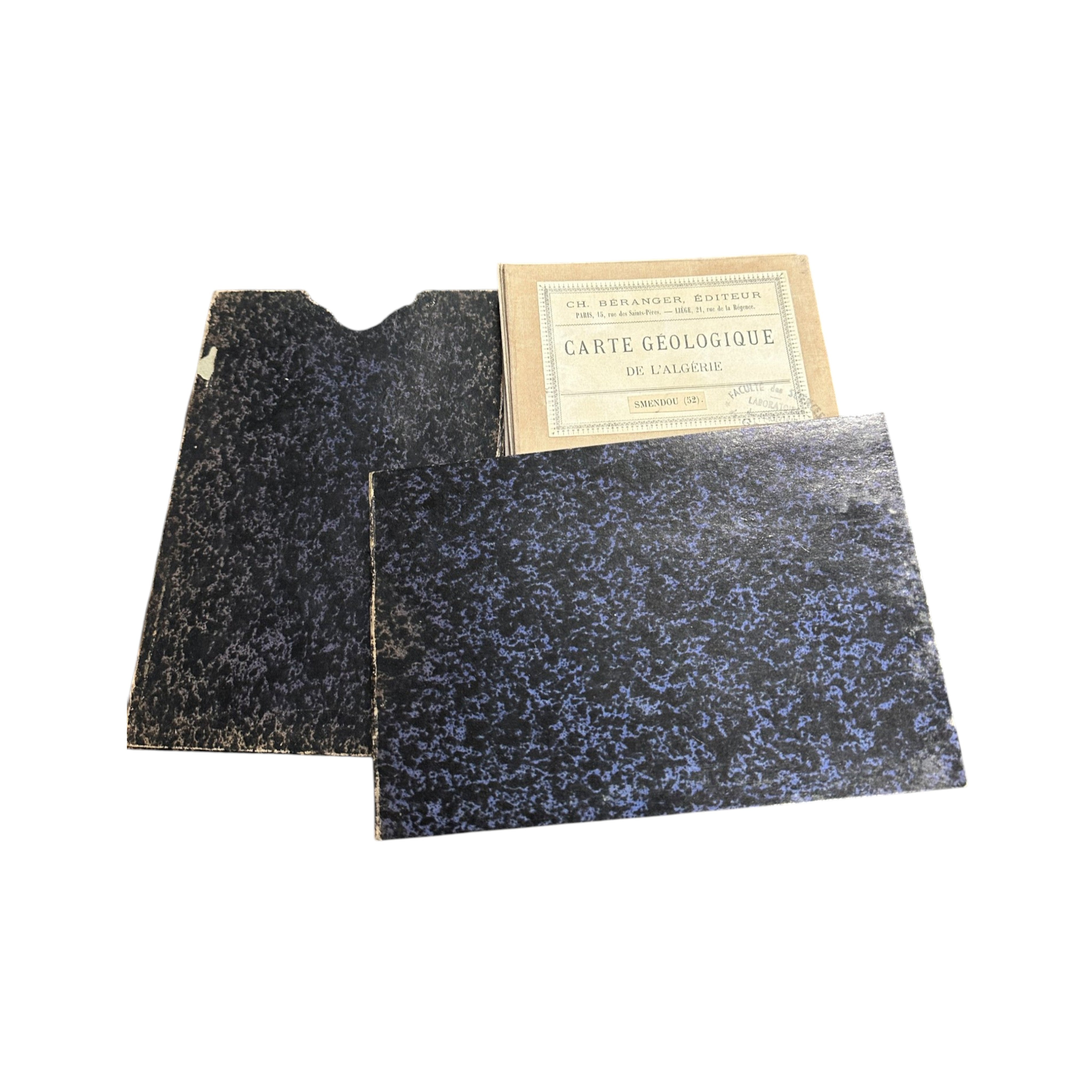 Kaartboeken 'Carte géologique de l'Algérie', eind 19e/begin 20e eeuw