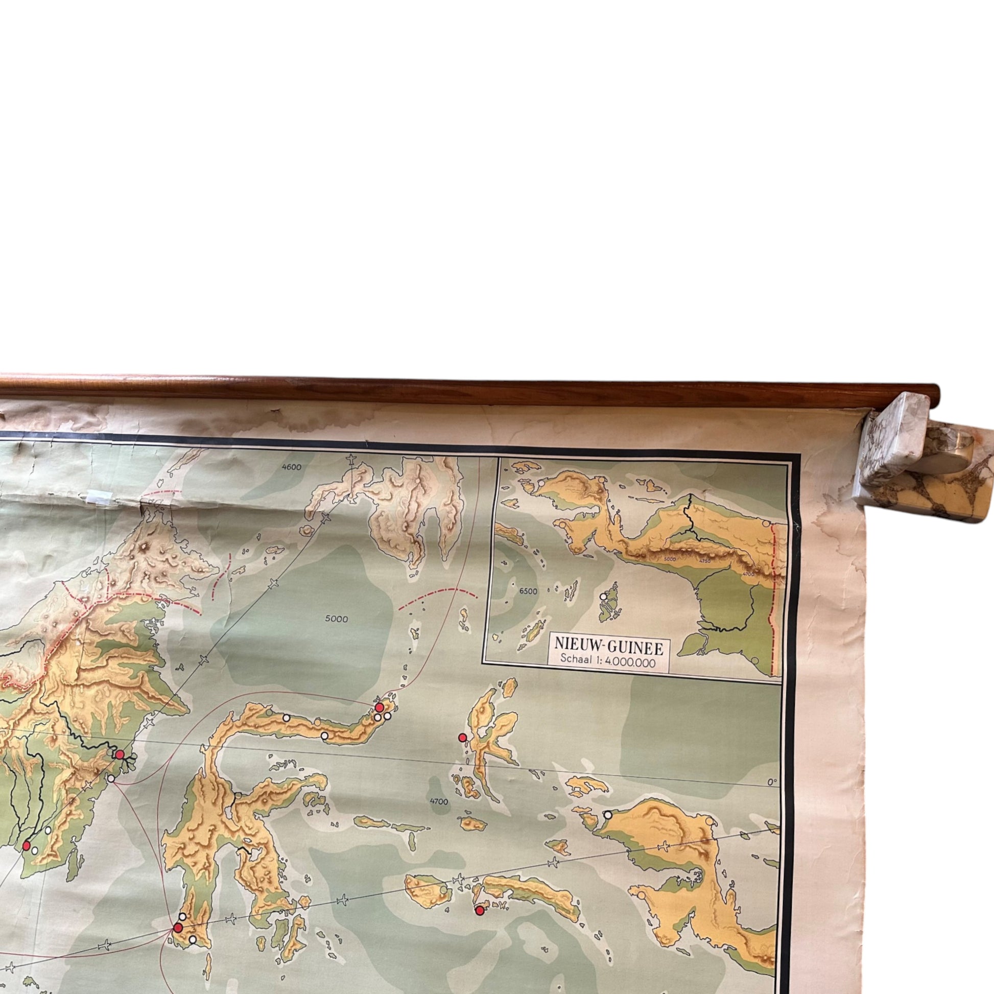 Schoolwandkaart van Nederlands-Indië, 20e eeuw-3