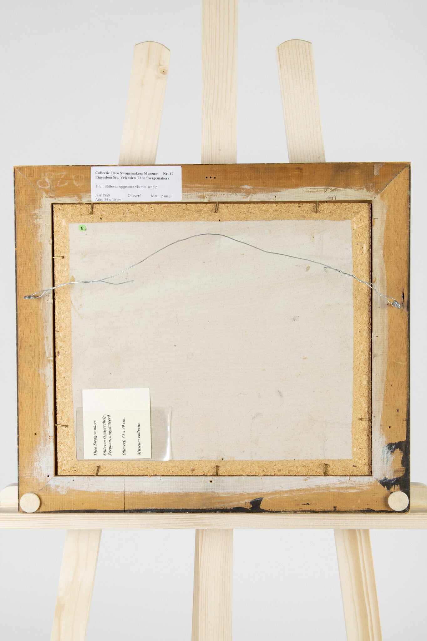 Theo Swagemakers, 'Stilleven van opgezette vis en schelp', 1989-3