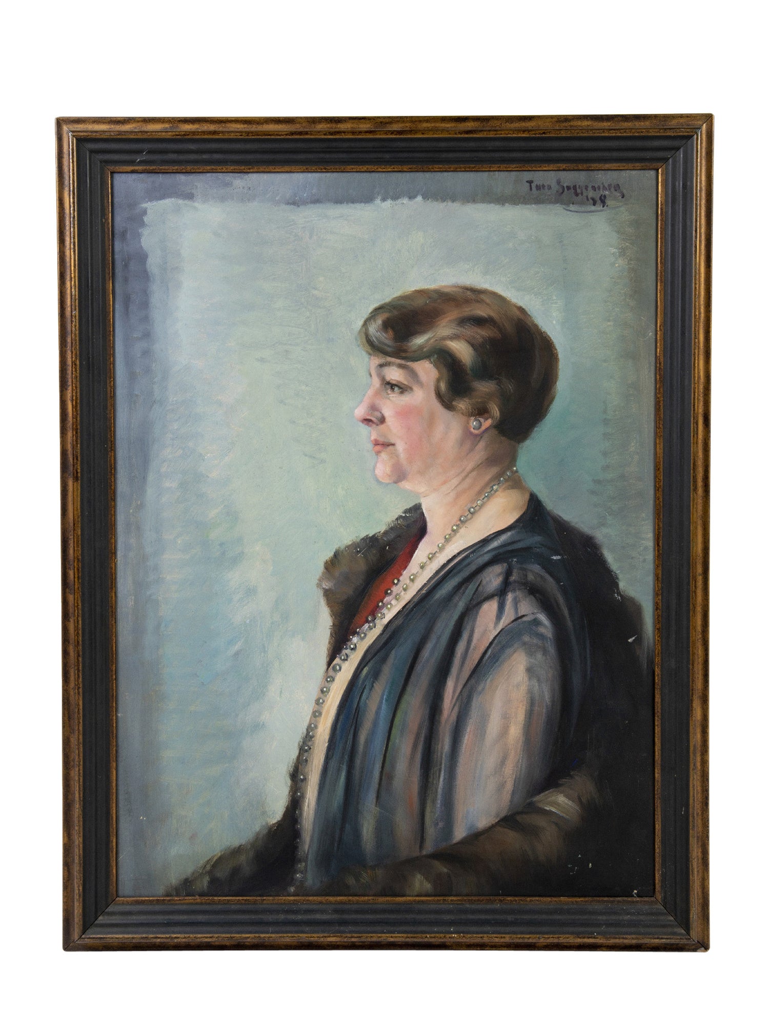 Theo Swagemakers, 'Portret mevr. Snijders-Besseling', 1938-zoom-4