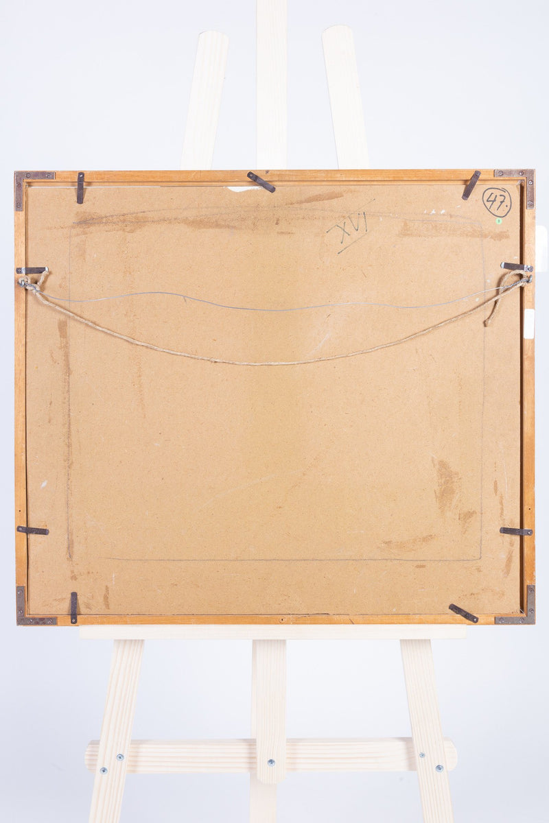 Theo Swagemakers, Portret in houtskool, 1989-zoom-