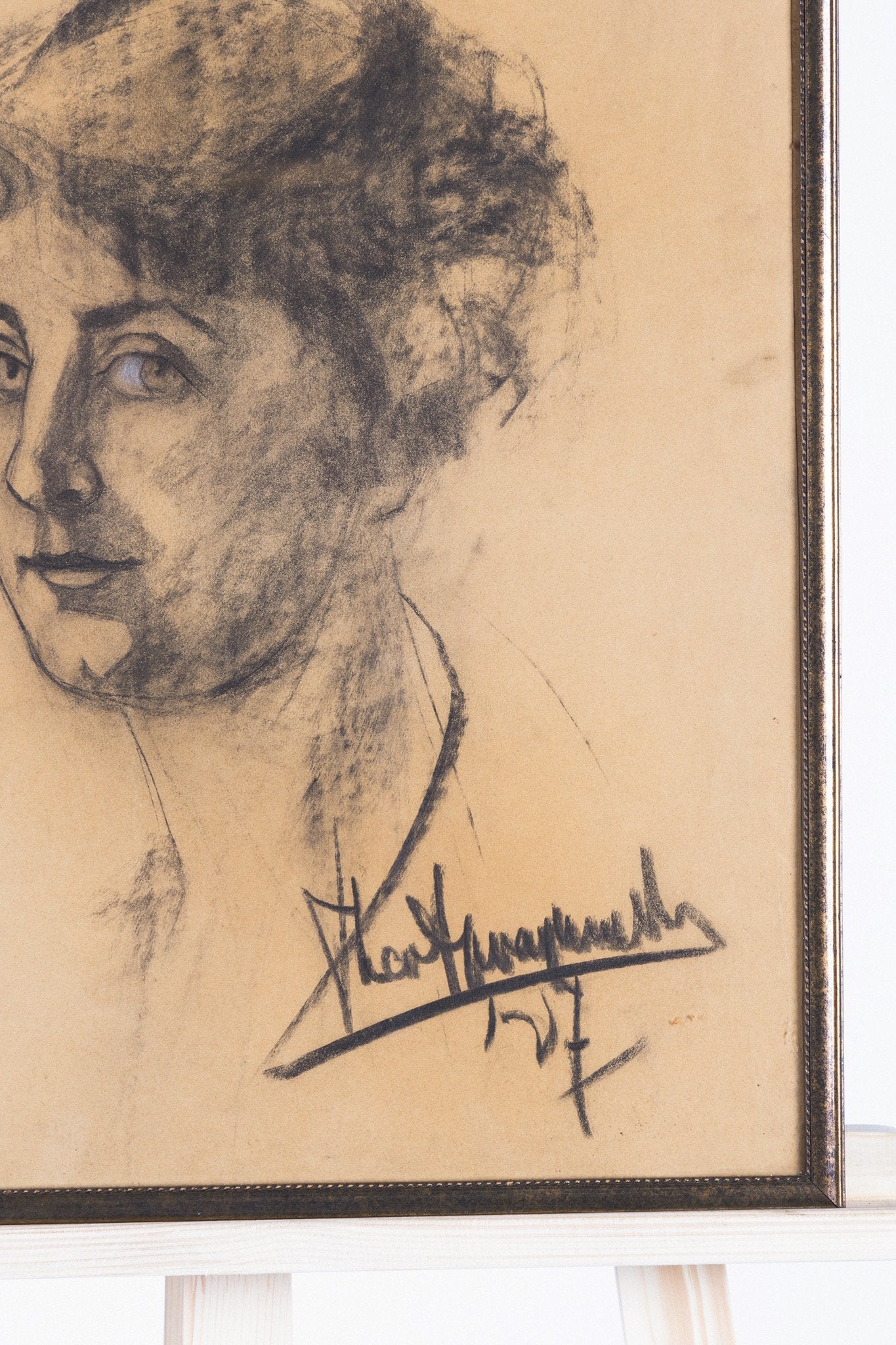 Theo Swagemakers, Houtskooltekening van een vrouw, 1927-zoom-2