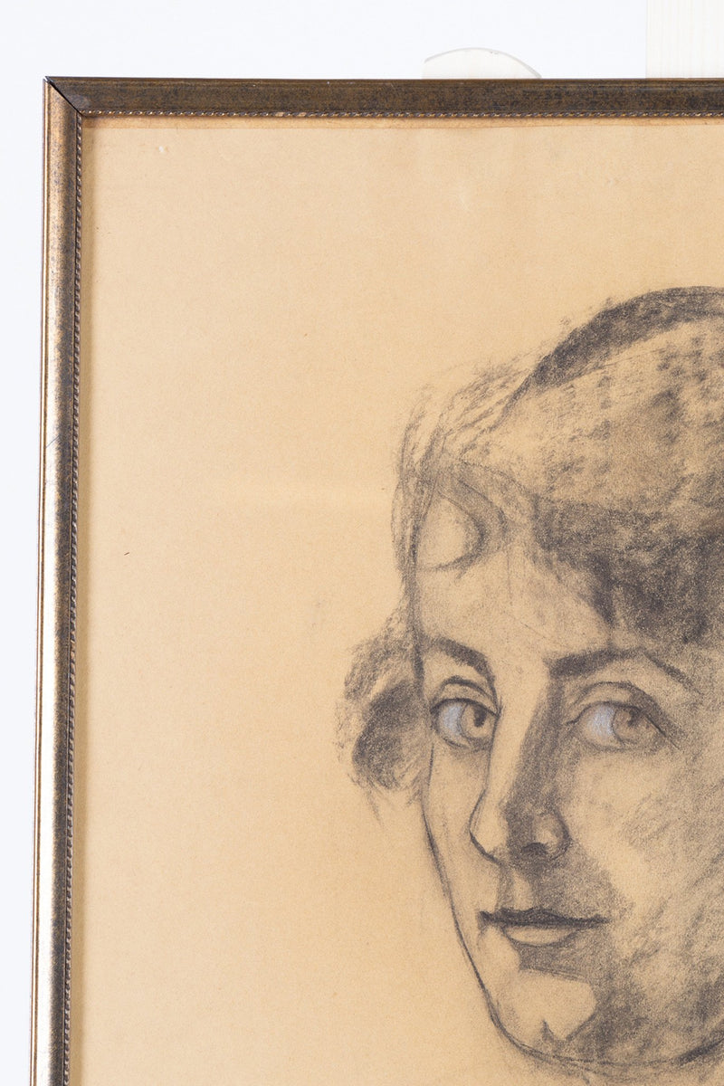 Theo Swagemakers, Houtskooltekening van een vrouw, 1927-zoom-