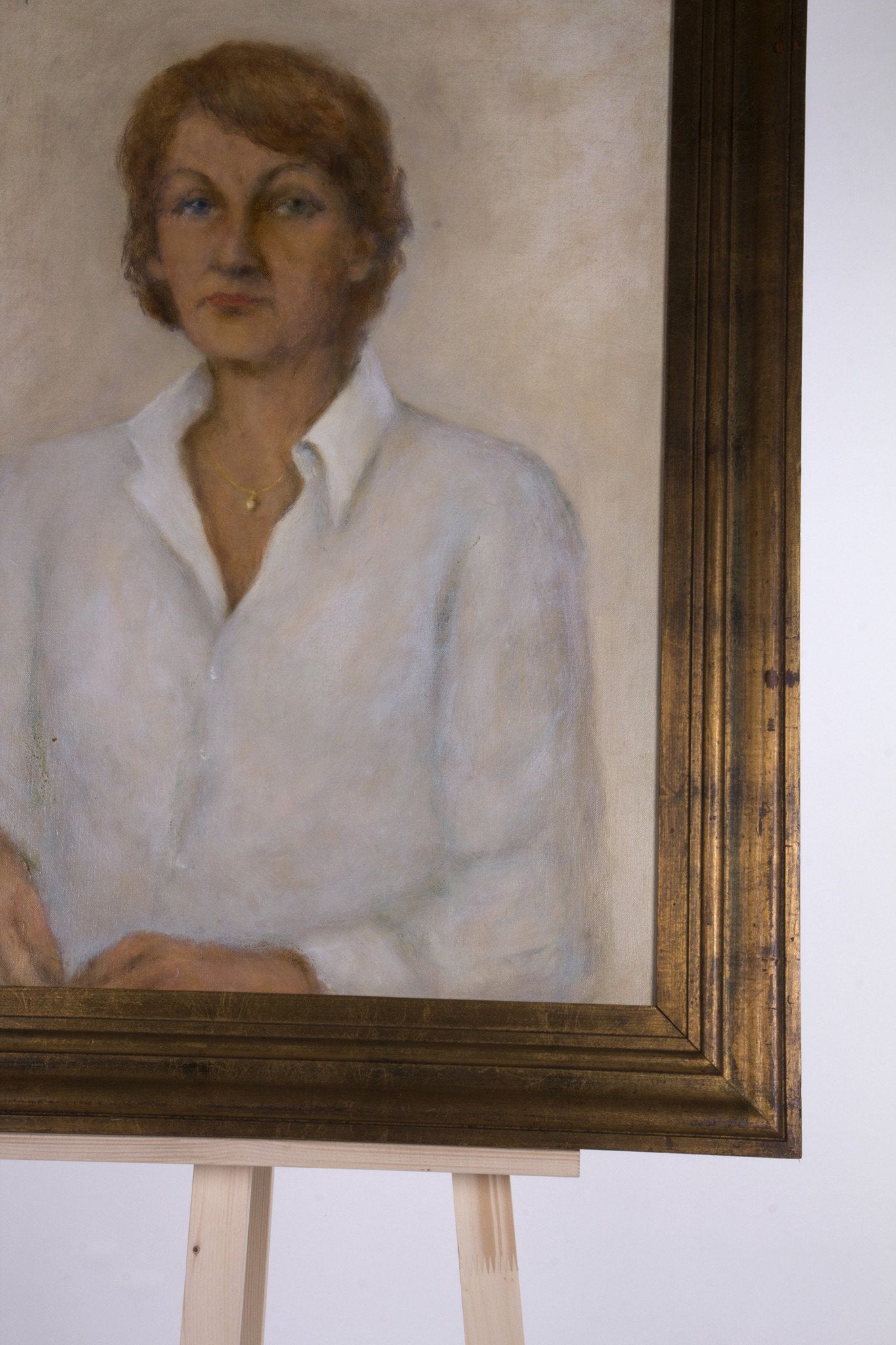 Theo Swagemakers, 'Portret Hedi met witte blouse', 1987-zoom-5