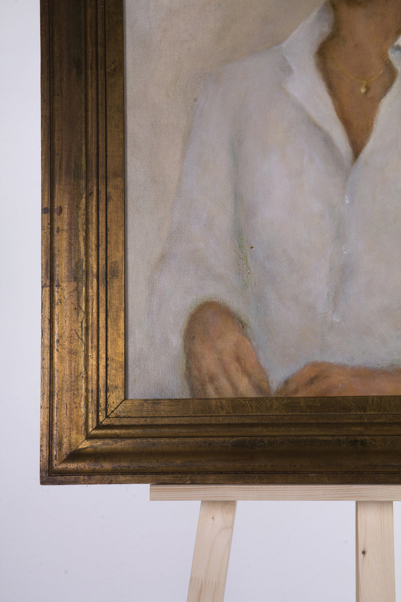 Theo Swagemakers, 'Portret Hedi met witte blouse', 1987-zoom-