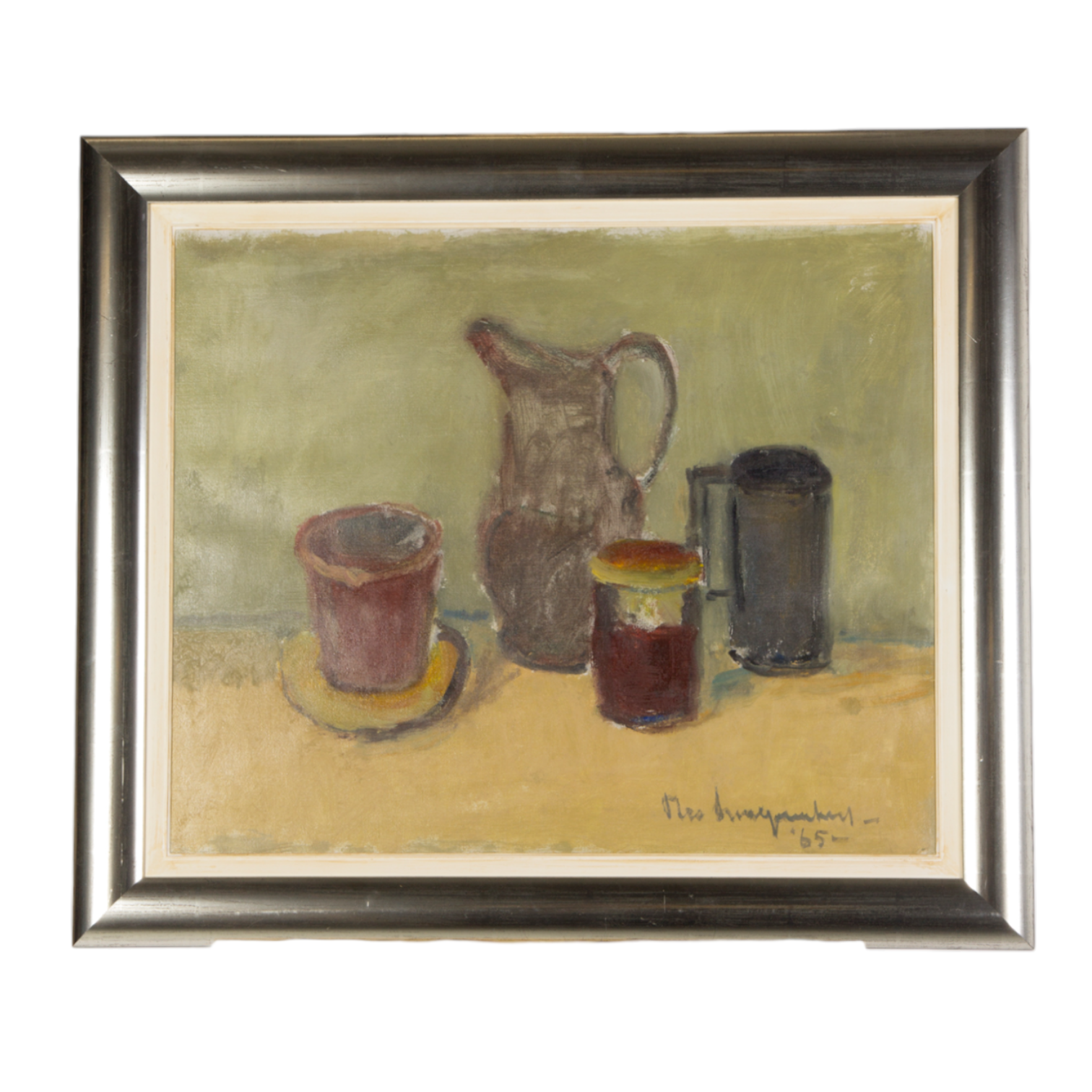 Theo Swagemakers, 'Stilleven met aardewerk', 1965-1