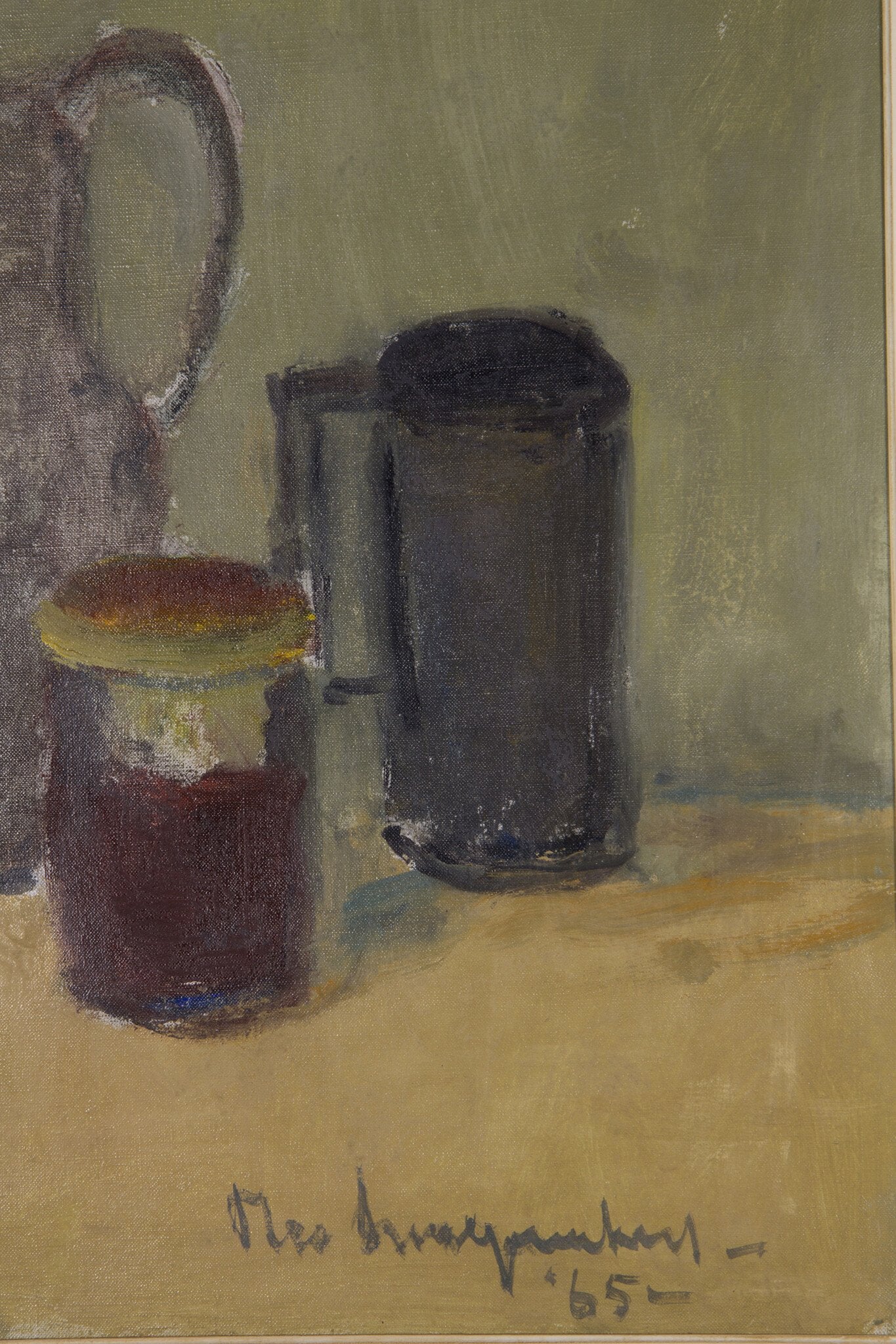 Theo Swagemakers, 'Stilleven met aardewerk', 1965-zoom-4