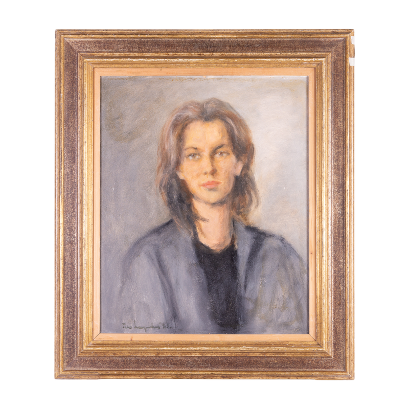 Theo Swagemakers, 'Portret van Loutje Dobbelman', 1985-zoom-