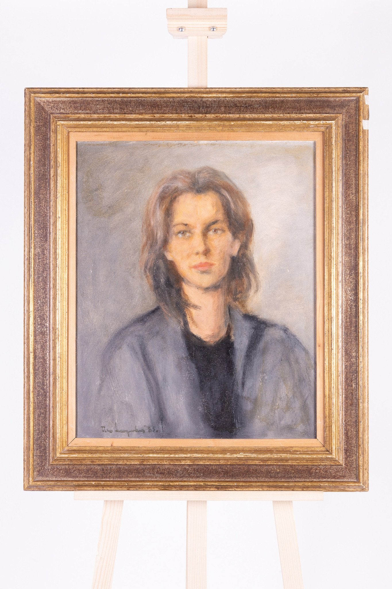 Theo Swagemakers, 'Portret van Loutje Dobbelman', 1985-zoom-3