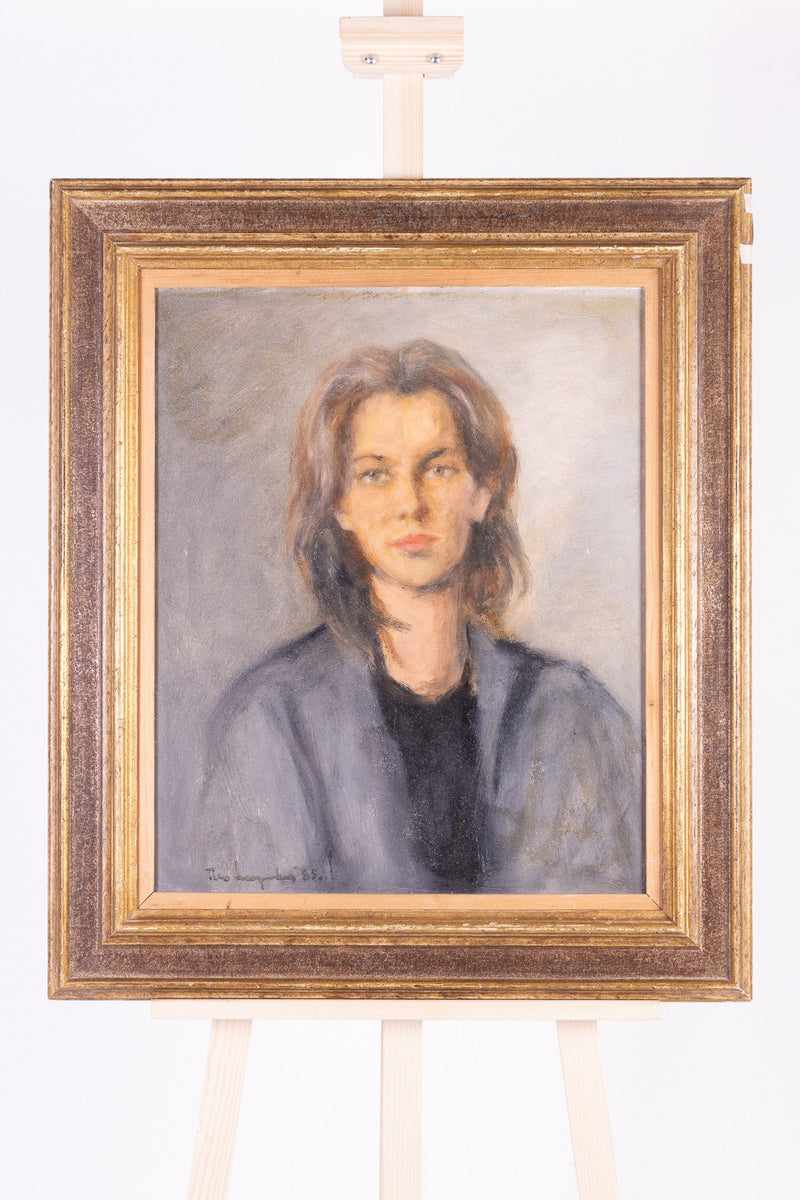 Theo Swagemakers, 'Portret van Loutje Dobbelman', 1985-zoom-