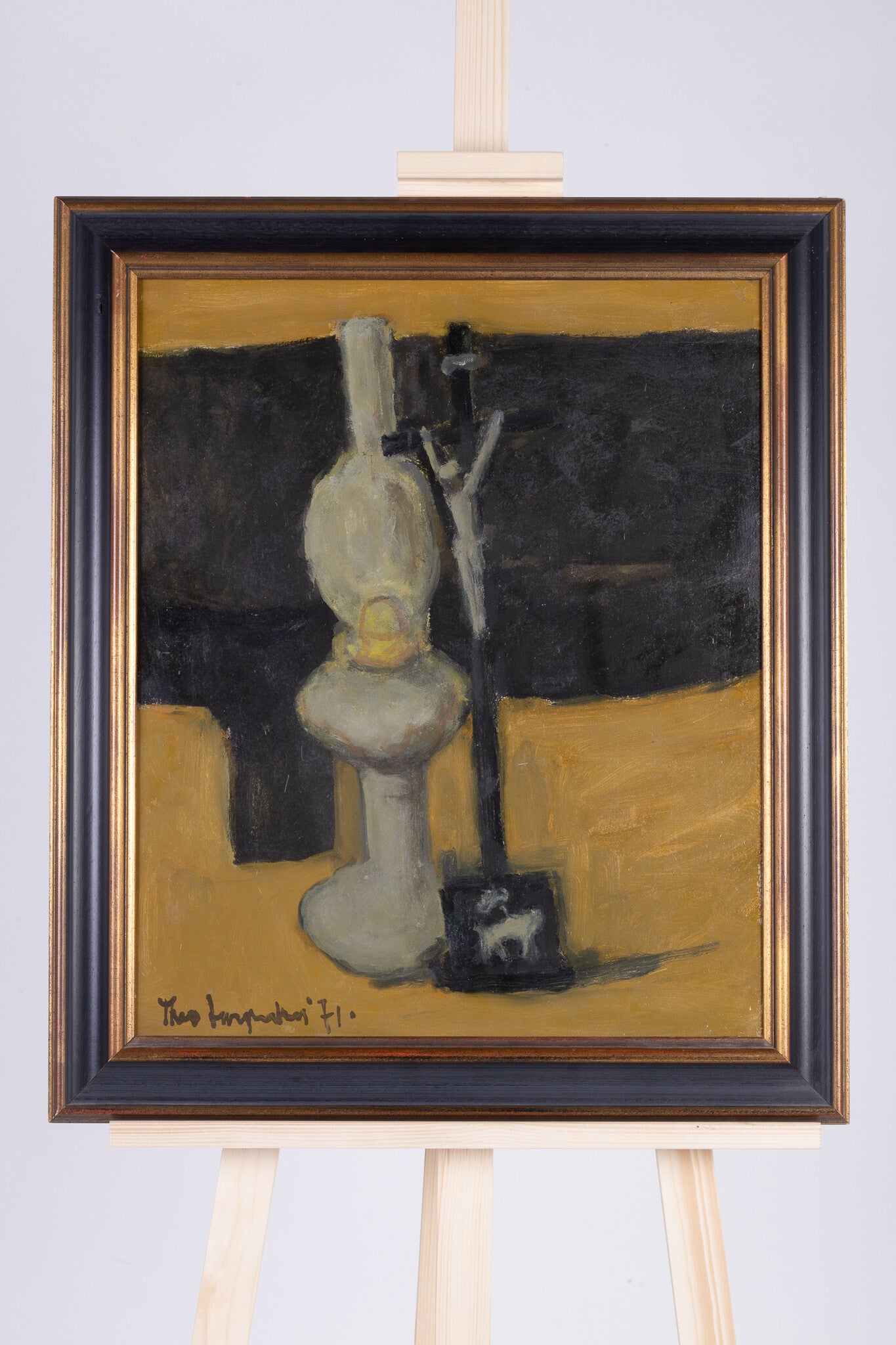 Theo Swagemakers, 'Stilleven kruisbeeld met olielamp', 1971-zoom-2