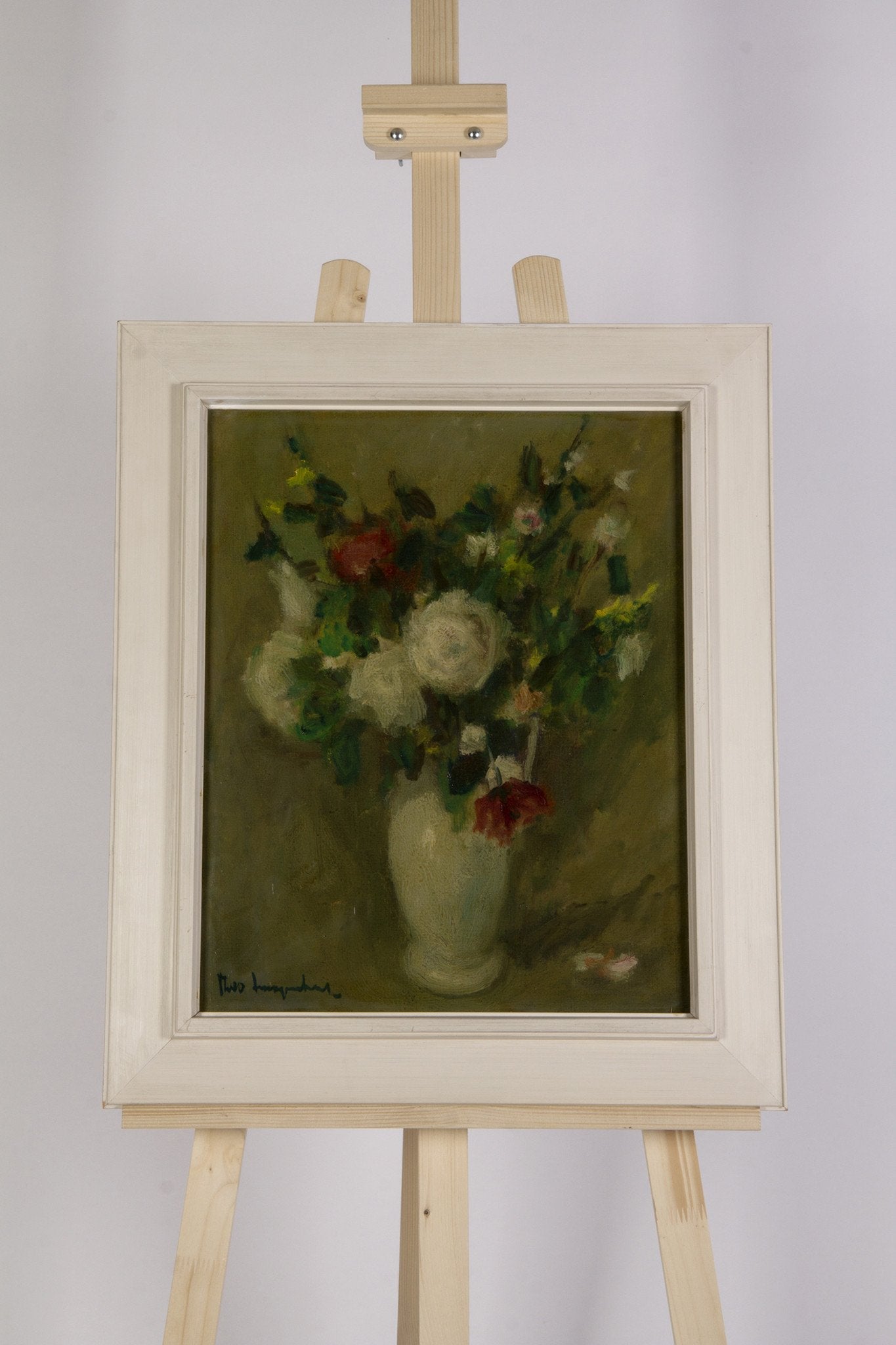 Theo Swagemakers, 'Bloemstilleven met witte vaas', ca. 1930-90-6