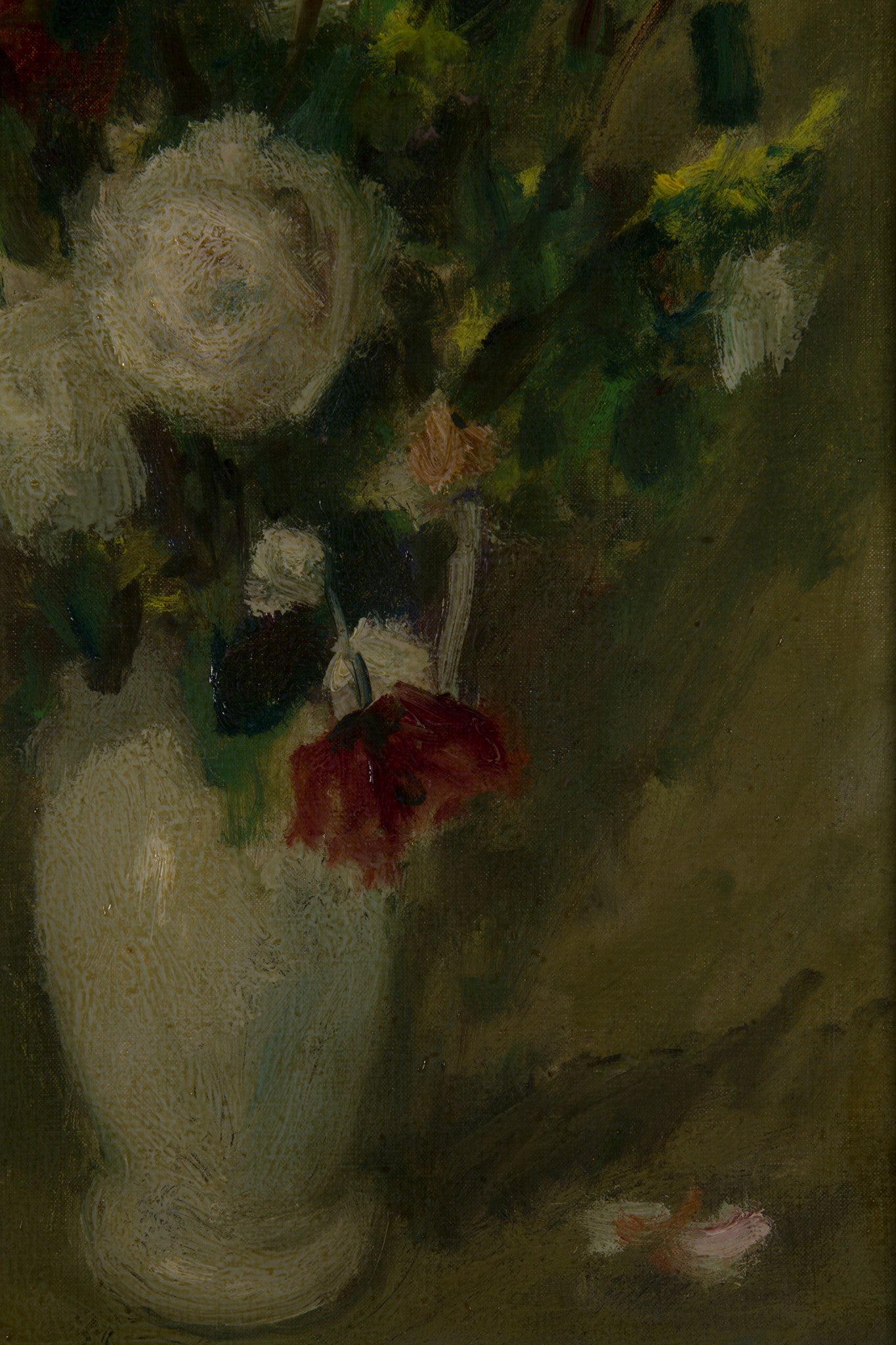 Theo Swagemakers, 'Bloemstilleven met witte vaas', ca. 1930-90-zoom-2