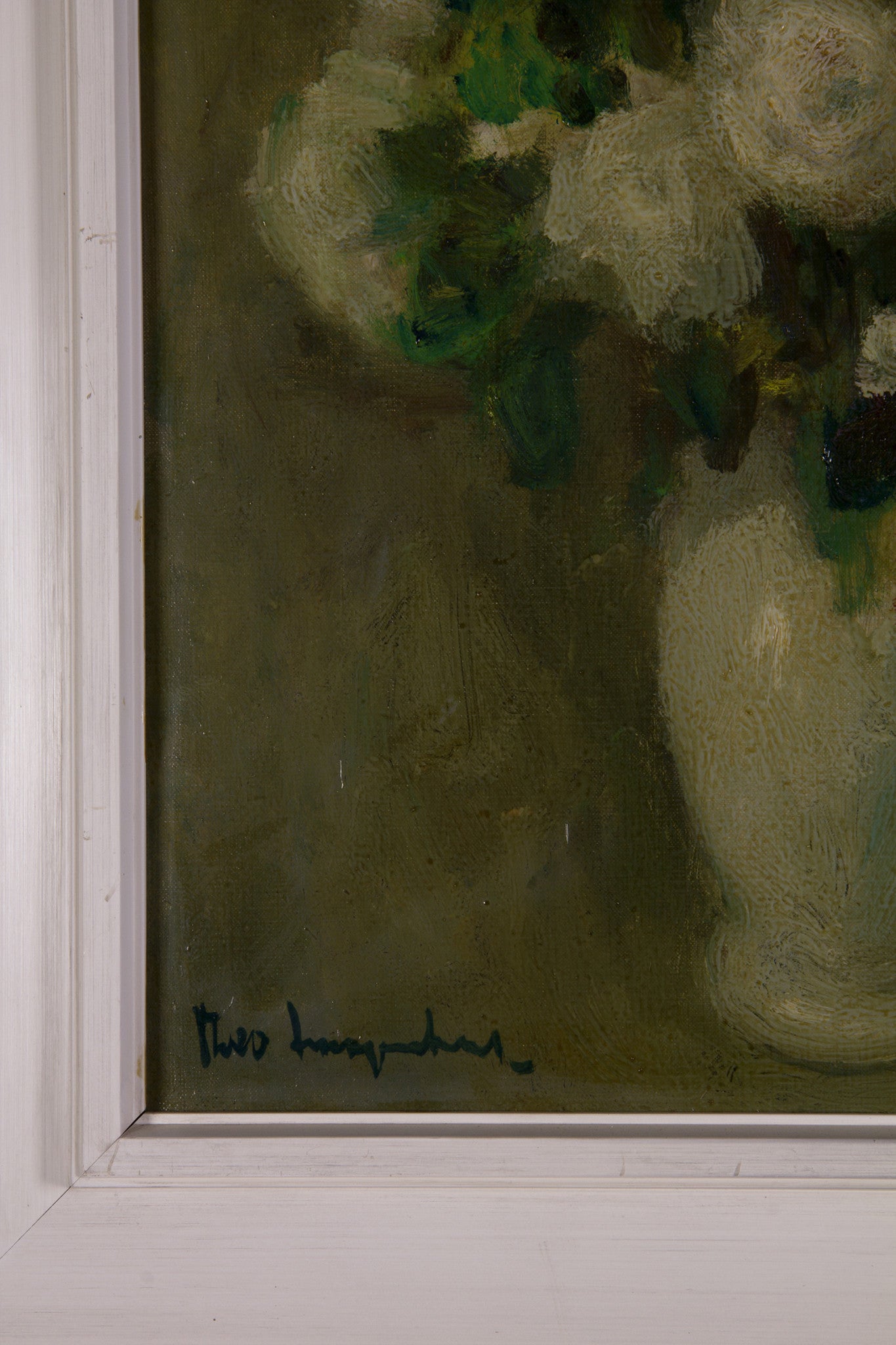 Theo Swagemakers, 'Bloemstilleven met witte vaas', ca. 1930-90-zoom-3