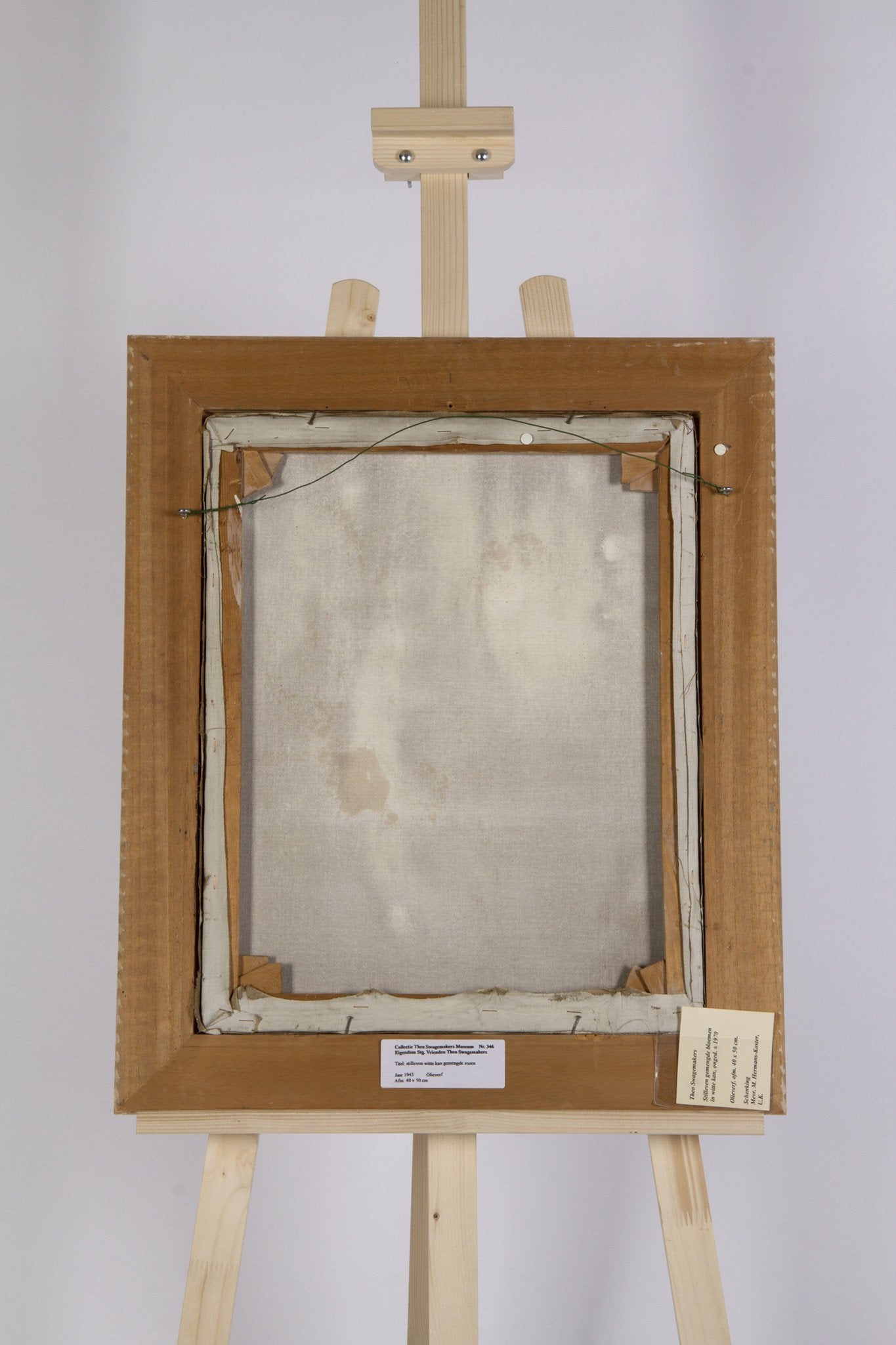 Theo Swagemakers, 'Bloemstilleven met witte vaas', ca. 1930-90-5