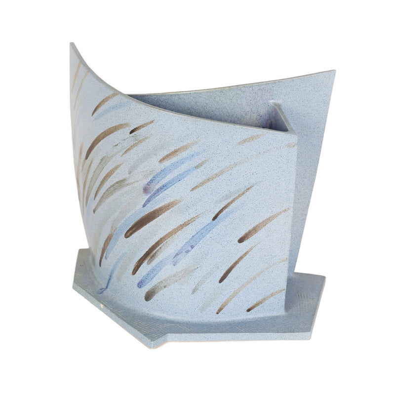 A. de Graaf- v.d. Gaag, 'Vleugelsculpture blauw gespikkeld'-zoom-
