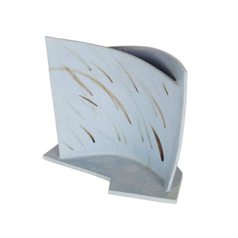 A. de Graaf- v.d. Gaag, 'Vleugelsculpture blauw gespikkeld'-zoom-