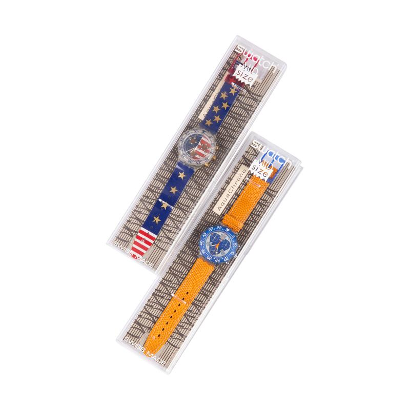 Swatch 'American Dream', 'Aquachrono Orange Juice', 1994-1995-zoom-