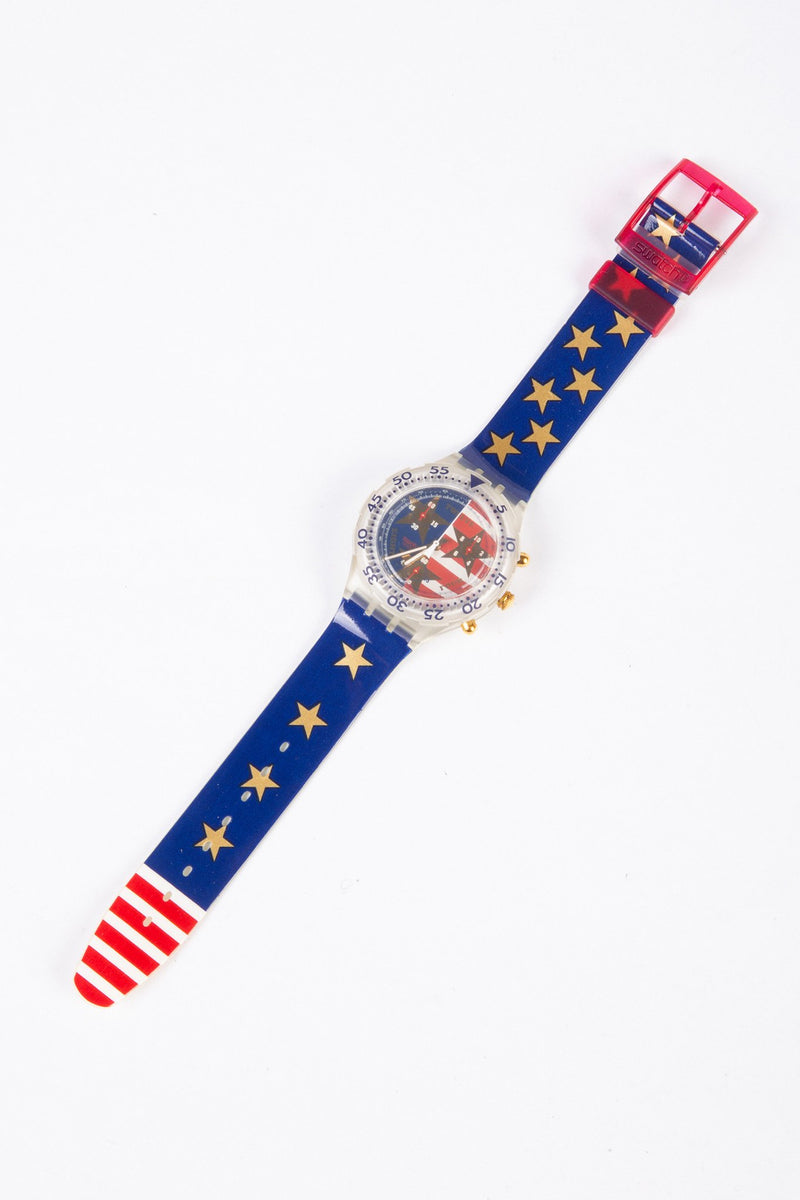 Swatch 'American Dream', 'Aquachrono Orange Juice', 1994-1995-zoom-
