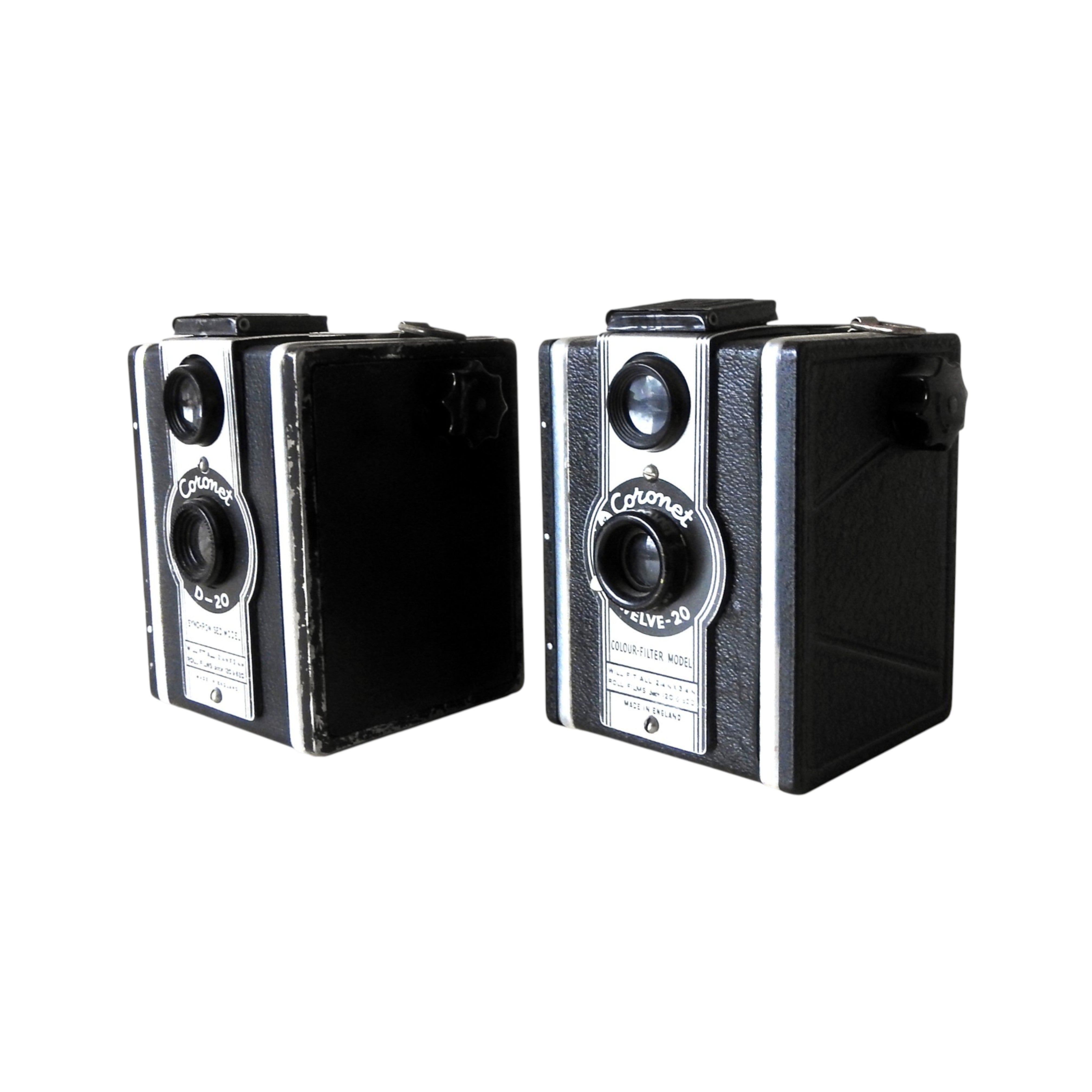 Twee Coronet camera's, 20e eeuw