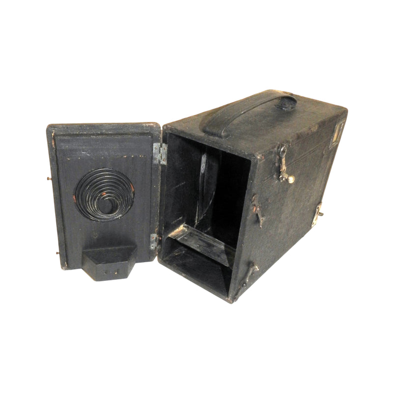 Platencamera met foudraal glasnegatieven, 20e eeuw-zoom-