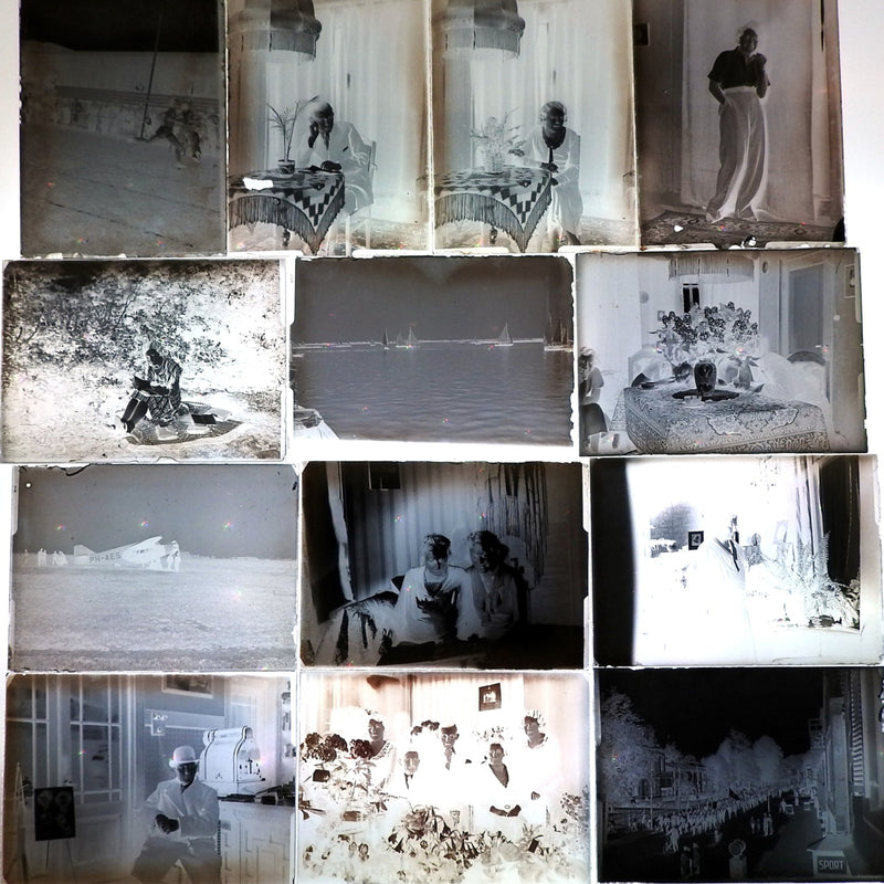 Platencamera met foudraal glasnegatieven, 20e eeuw-zoom-