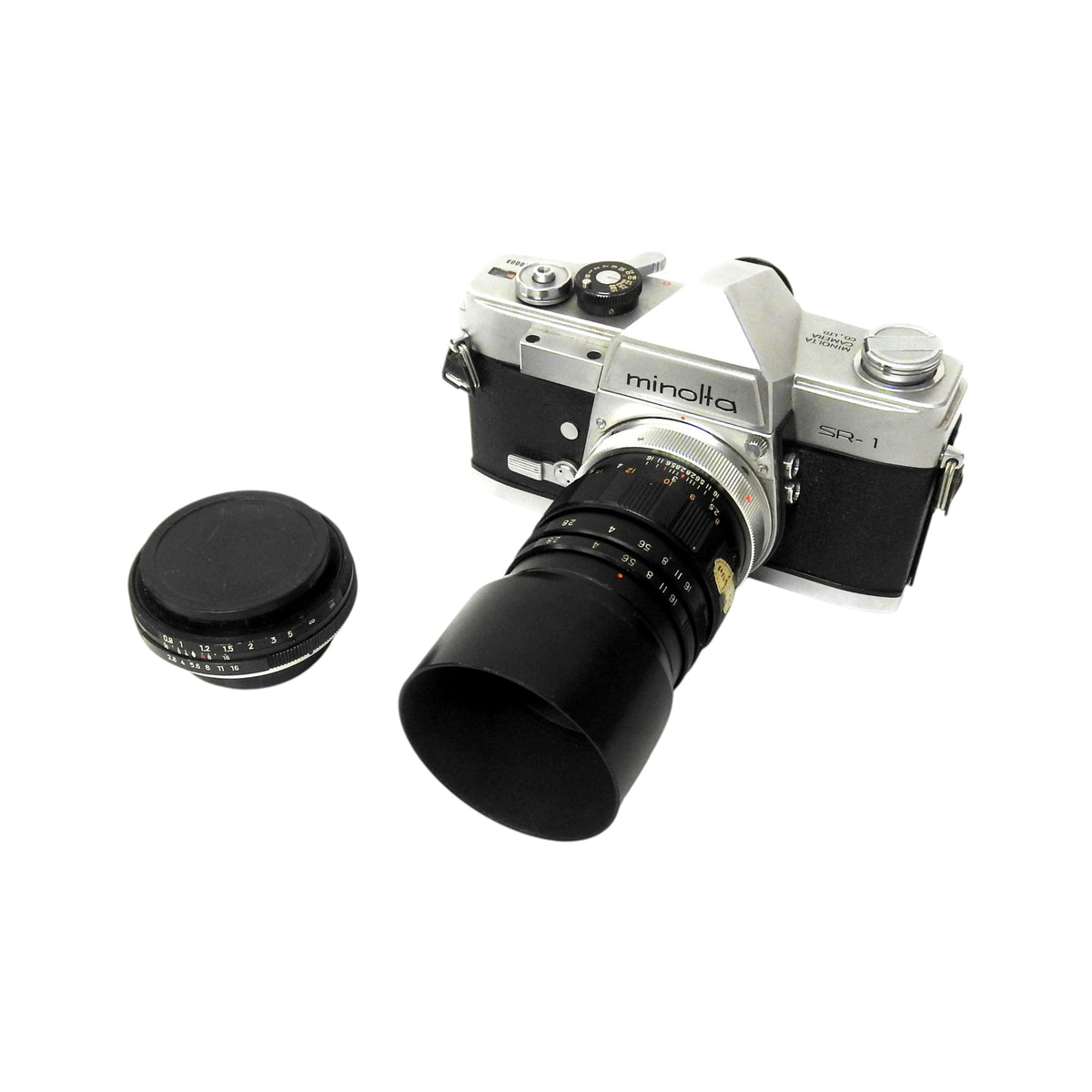 Minolta SR1 kleinbeeldcamera met twee lenzen, 1960-1