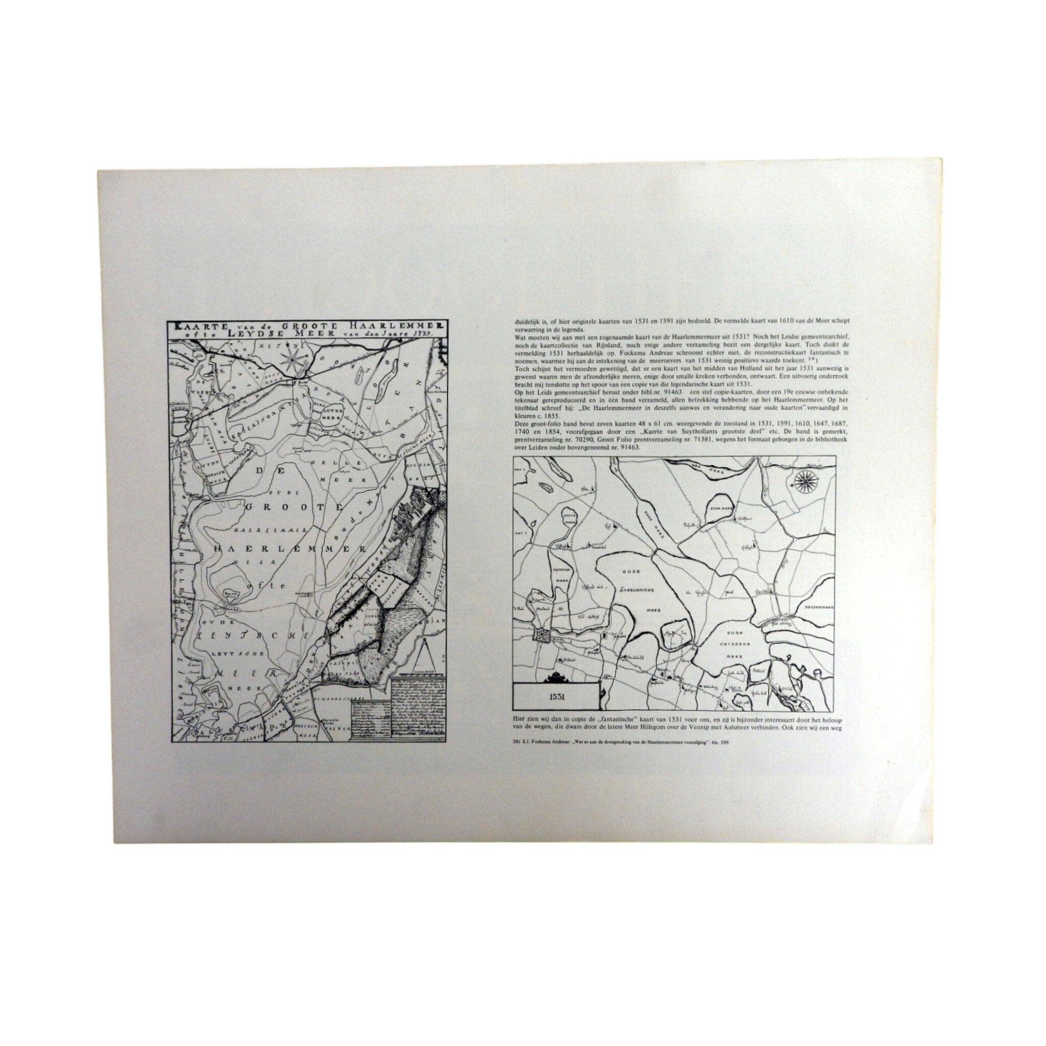 Reproductie van 'Kaartboek van Rijnland, 1746'; 1969-zoom-4