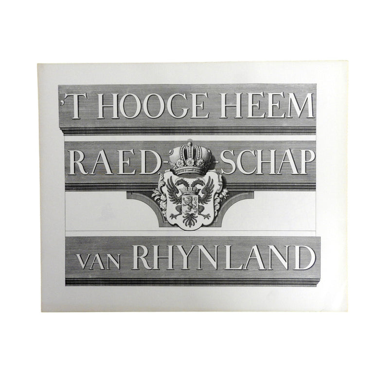 Reproductie van 'Kaartboek van Rijnland, 1746'; 1969-zoom-