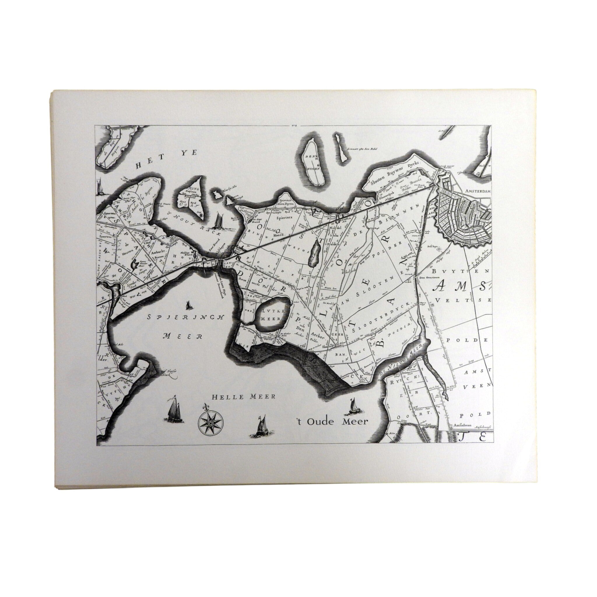 Reproductie van 'Kaartboek van Rijnland, 1746'; 1969-zoom-6