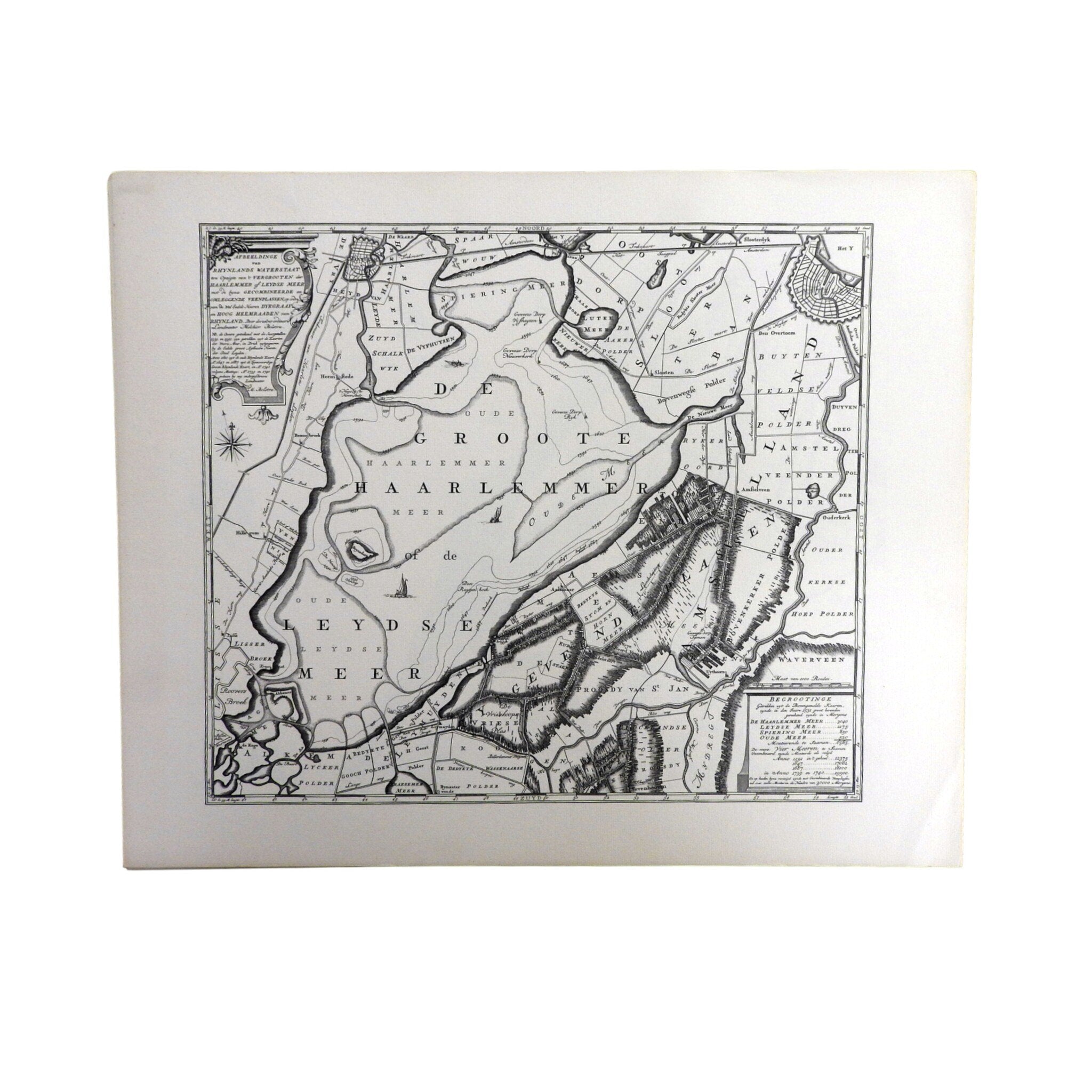 Reproductie van 'Kaartboek van Rijnland, 1746'; 1969-zoom-7