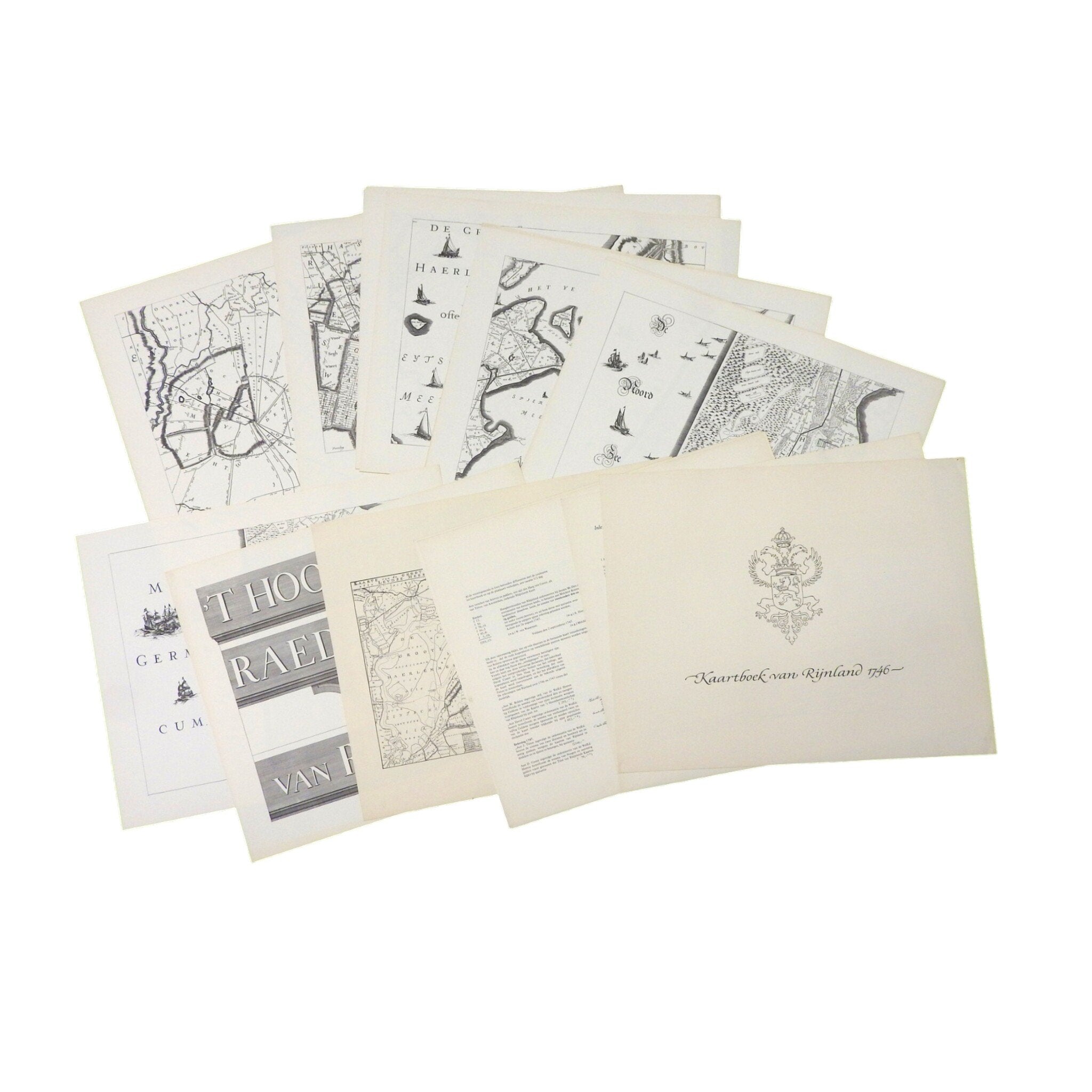 Reproductie van 'Kaartboek van Rijnland, 1746'; 1969